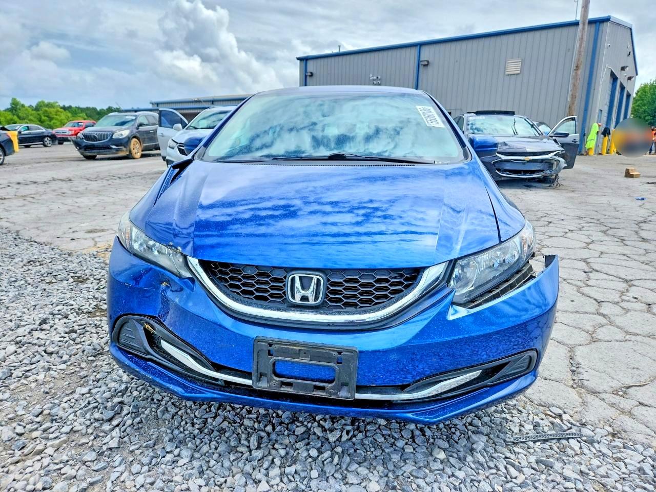 2015 Honda Civic Lx Blue vin: 19XFB2F51FE086065