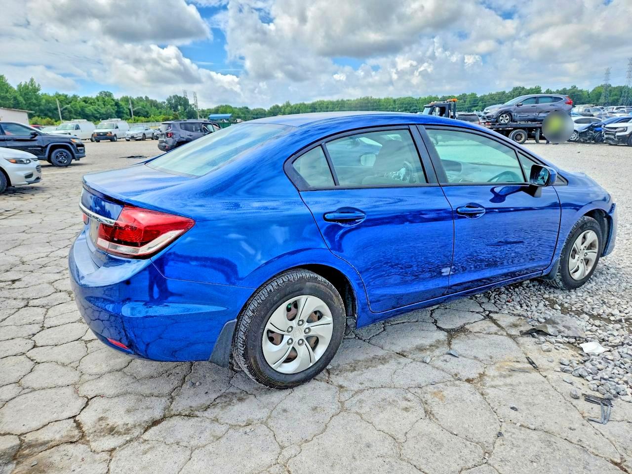 2015 Honda Civic Lx Blue vin: 19XFB2F51FE086065