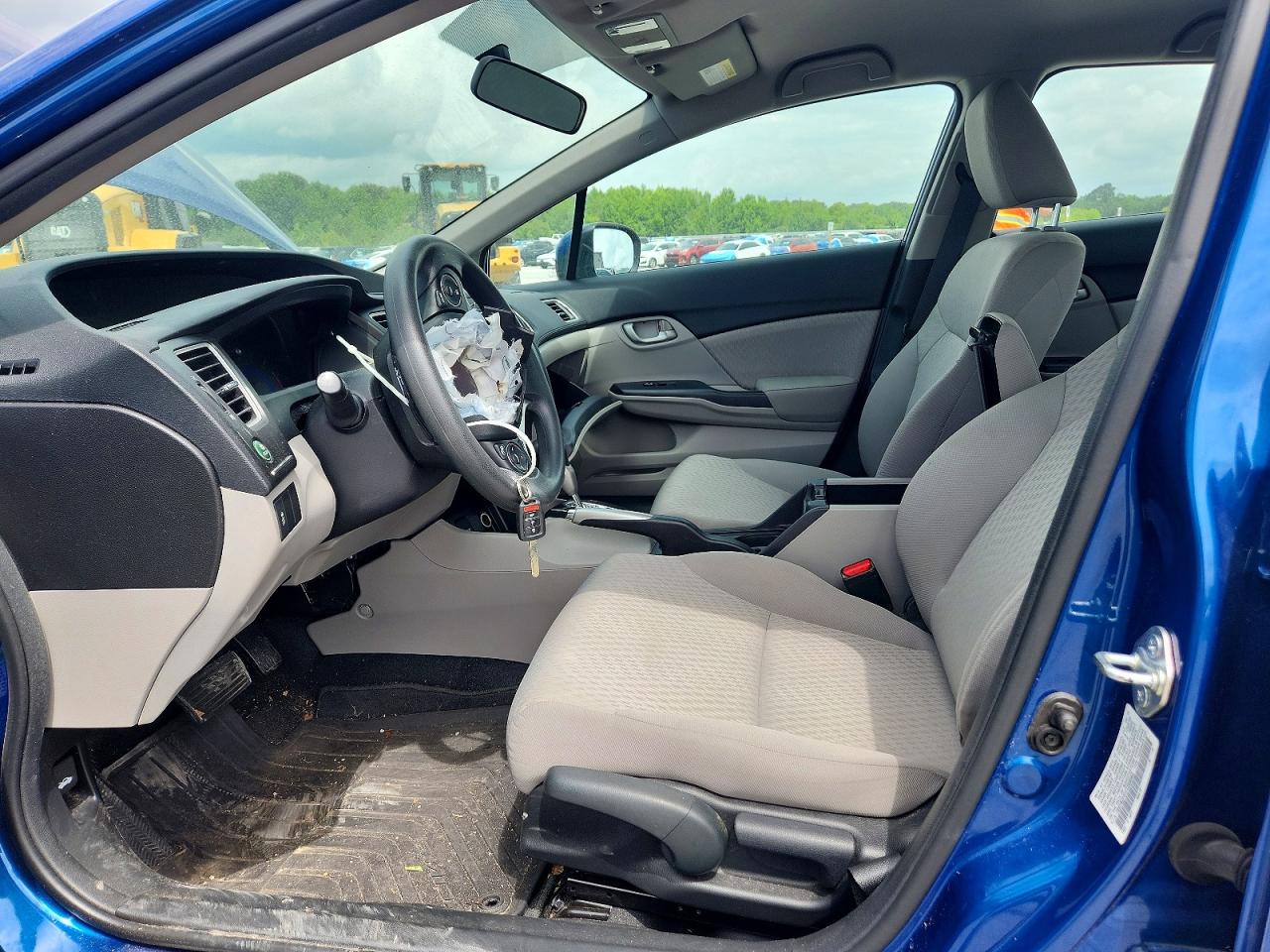 2015 Honda Civic Lx Blue vin: 19XFB2F51FE086065