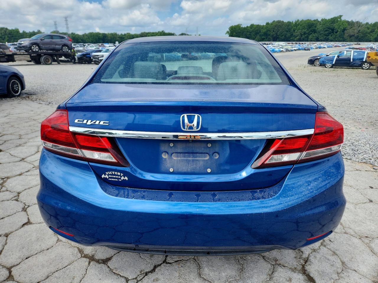 2015 Honda Civic Lx Blue vin: 19XFB2F51FE086065