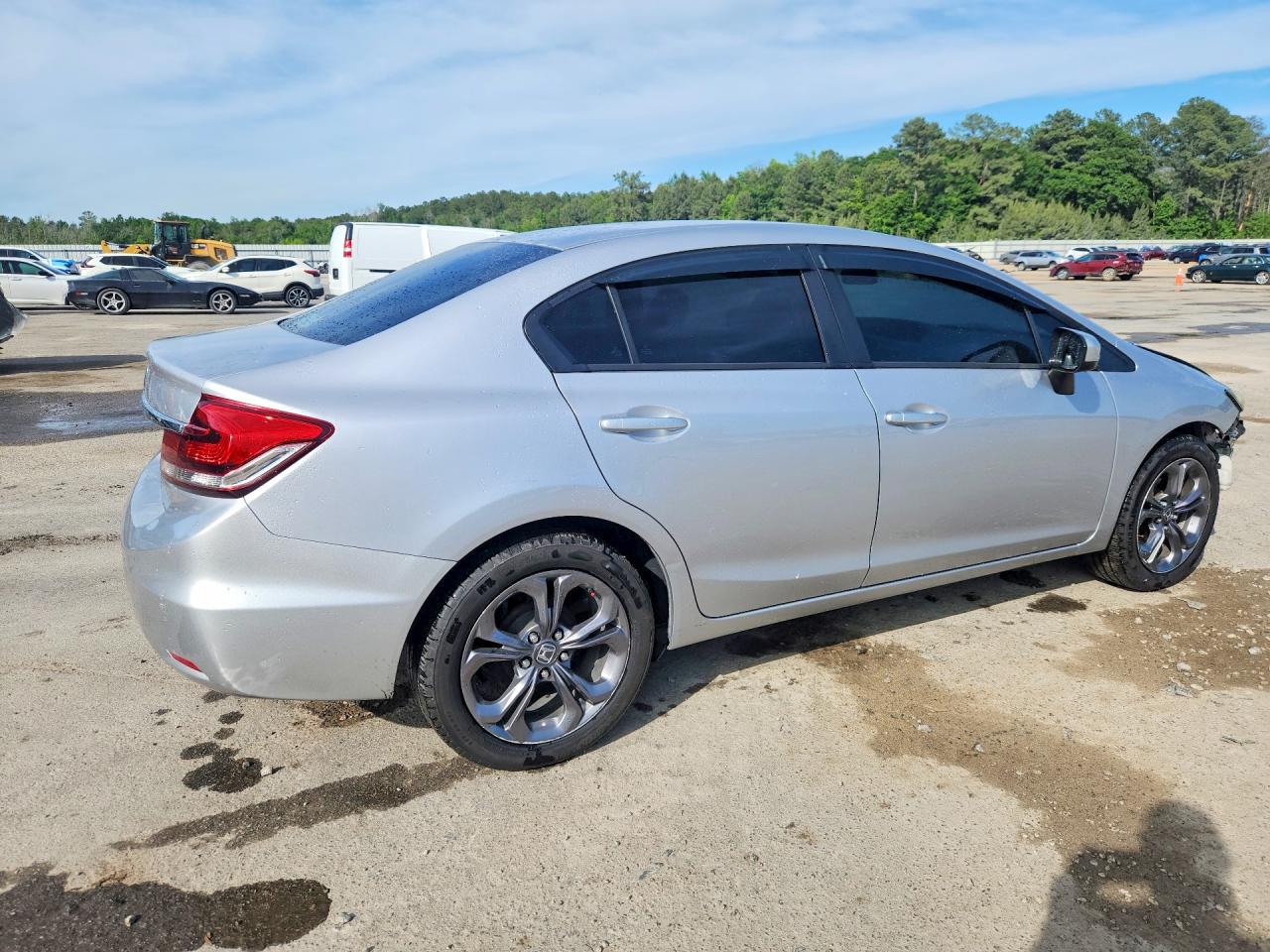 2015 Honda Civic Lx Silver vin: 19XFB2F51FE087264