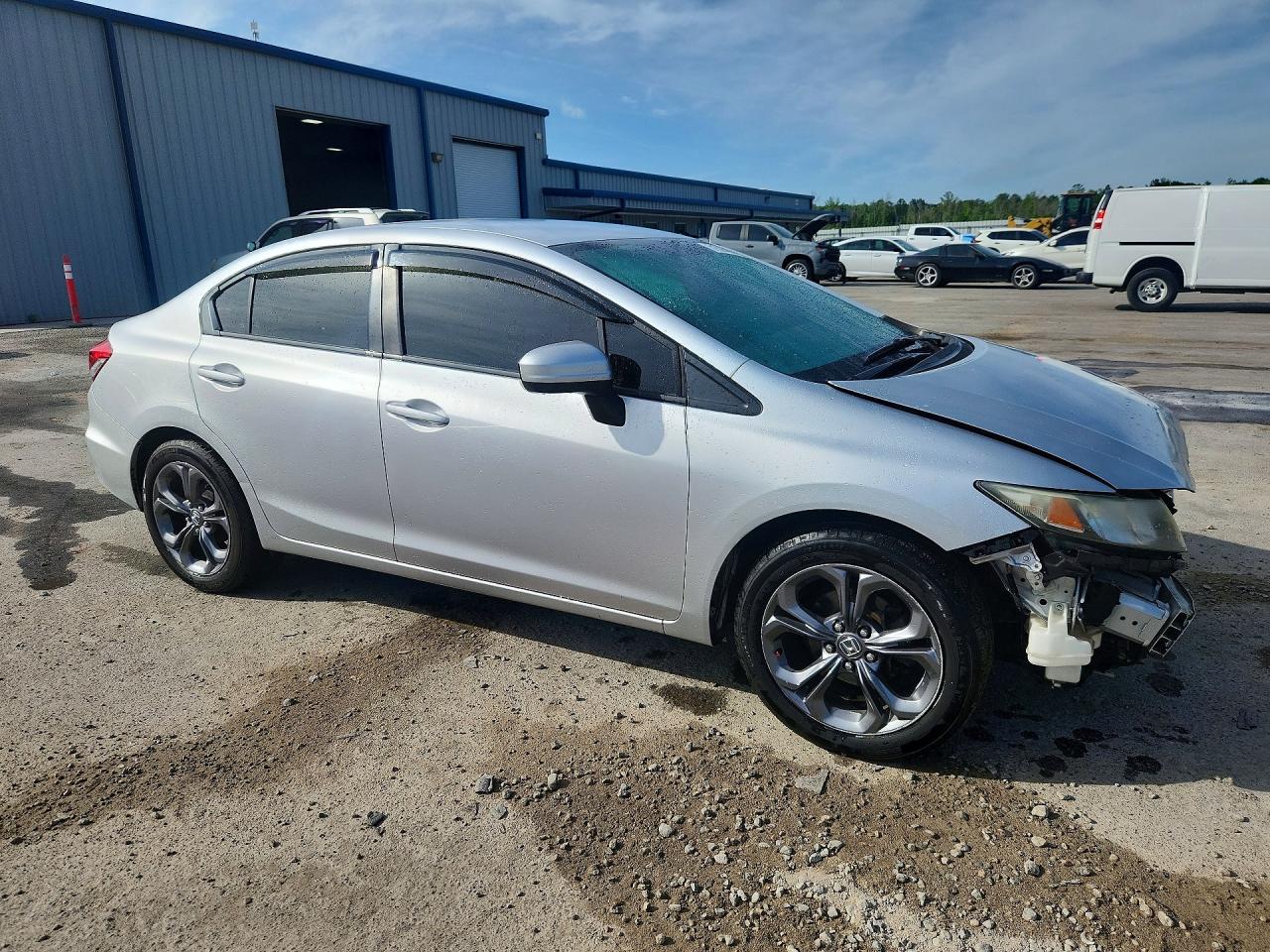 2015 Honda Civic Lx Silver vin: 19XFB2F51FE087264