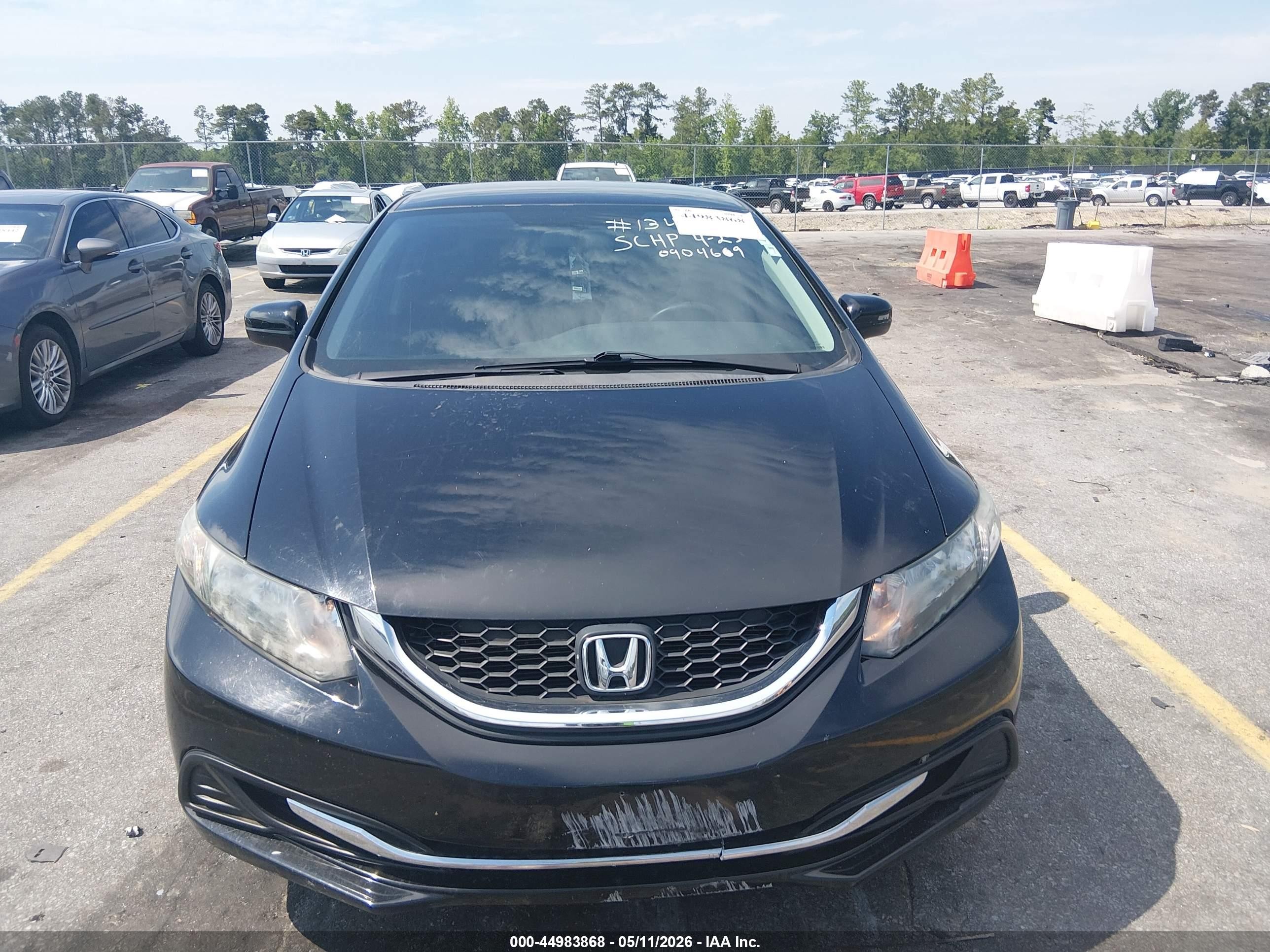 2015 Honda Civic Lx Black vin: 19XFB2F51FE090469