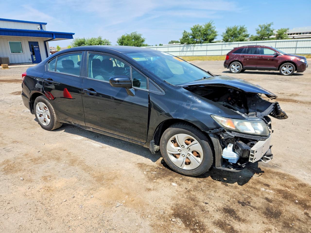2015 Honda Civic Lx Black vin: 19XFB2F51FE094067