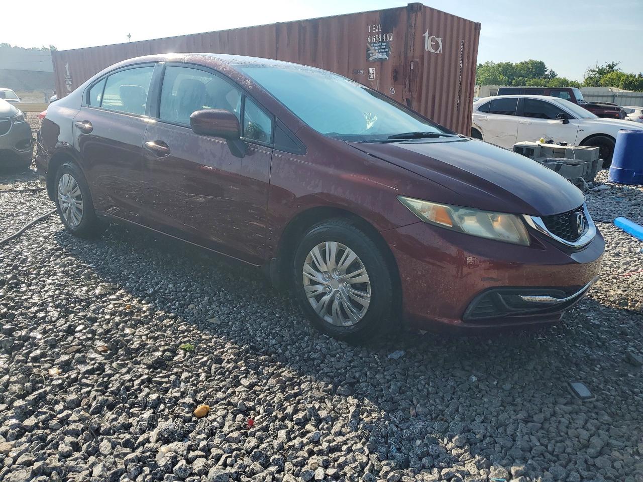 2015 Honda Civic Lx Темно-бордовый vin: 19XFB2F51FE095980