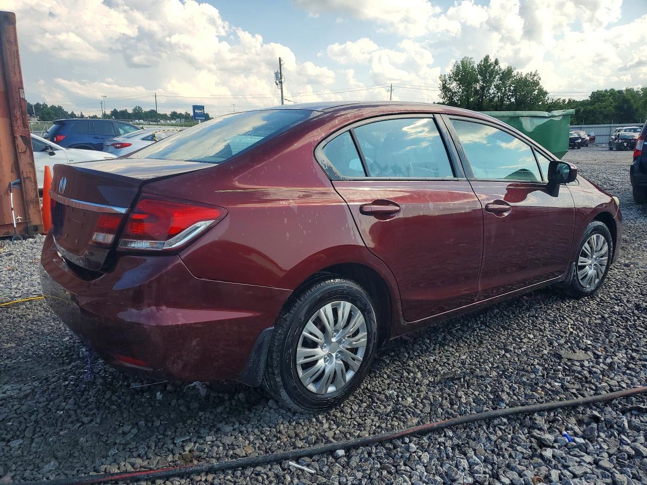 2015 Honda Civic Lx Темно-бордовый vin: 19XFB2F51FE095980