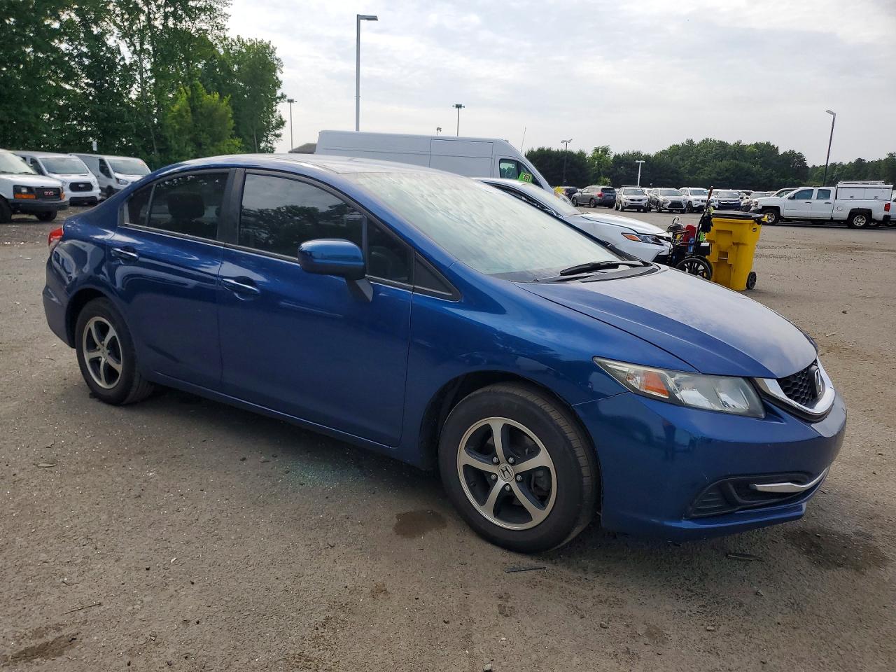 2015 Honda Civic Lx Blue vin: 19XFB2F51FE097227