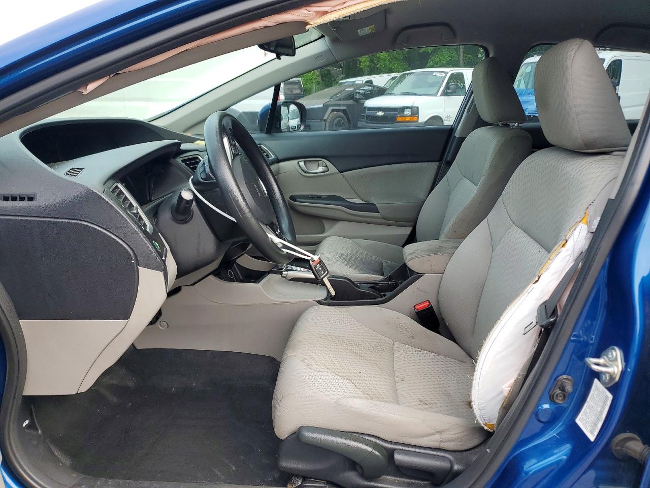 2015 Honda Civic Lx Blue vin: 19XFB2F51FE097227