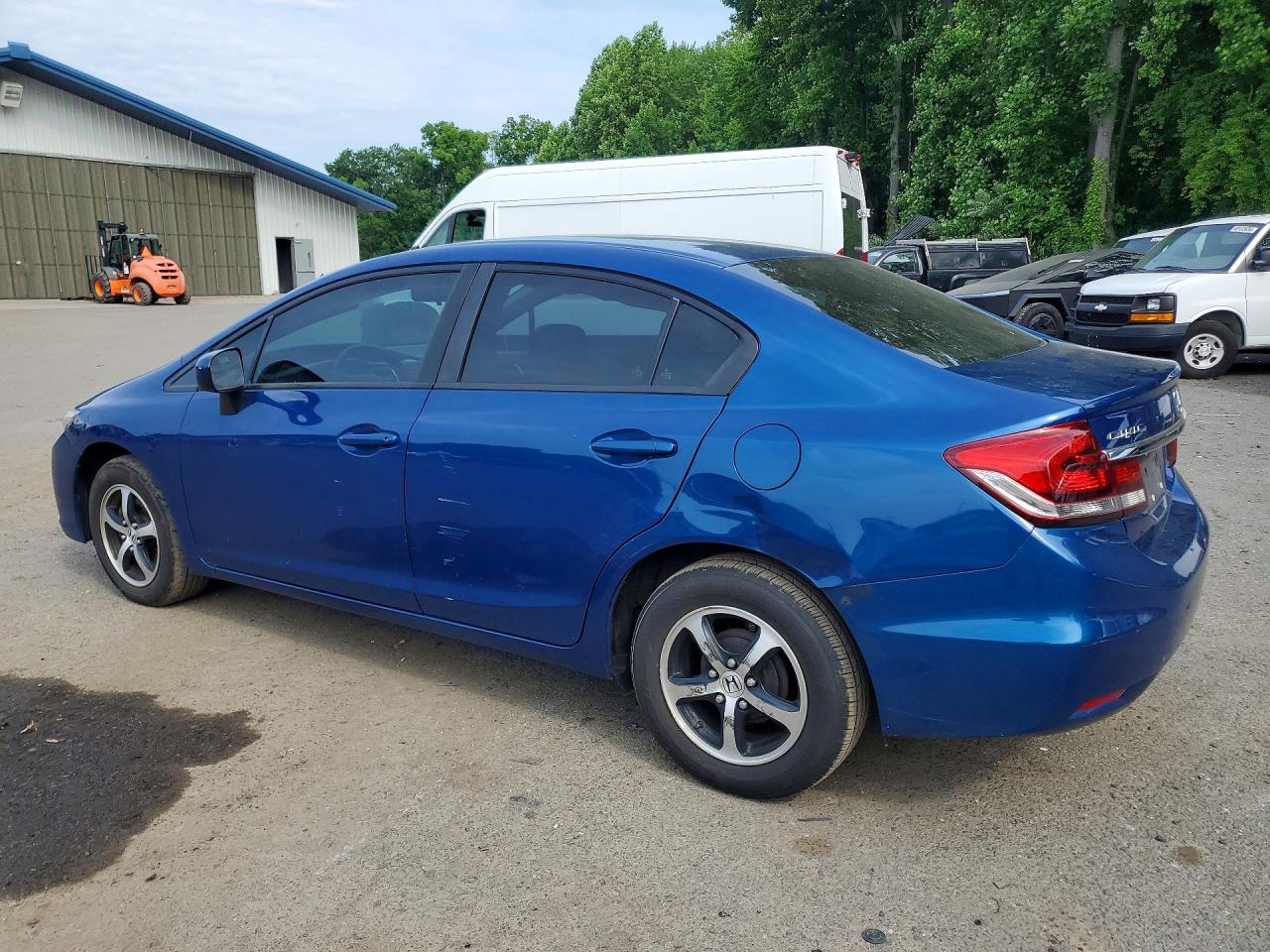 2015 Honda Civic Lx Blue vin: 19XFB2F51FE097227
