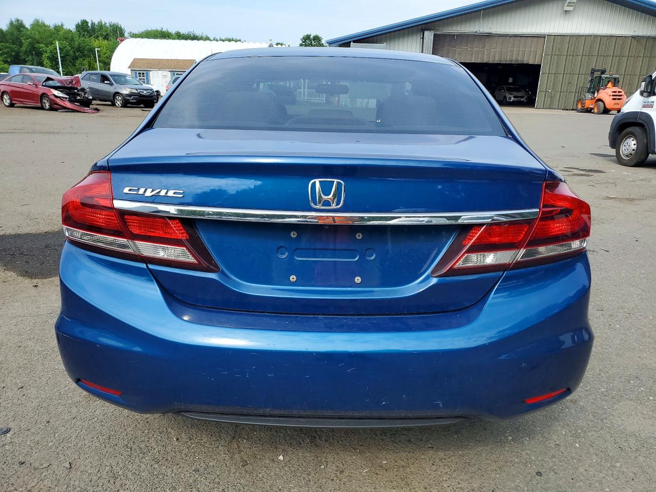 2015 Honda Civic Lx Blue vin: 19XFB2F51FE097227