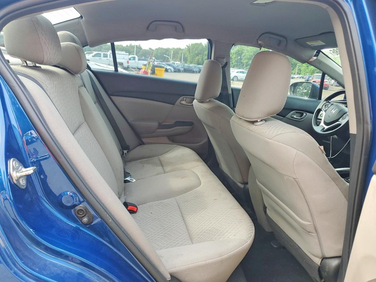 2015 Honda Civic Lx Blue vin: 19XFB2F51FE097227