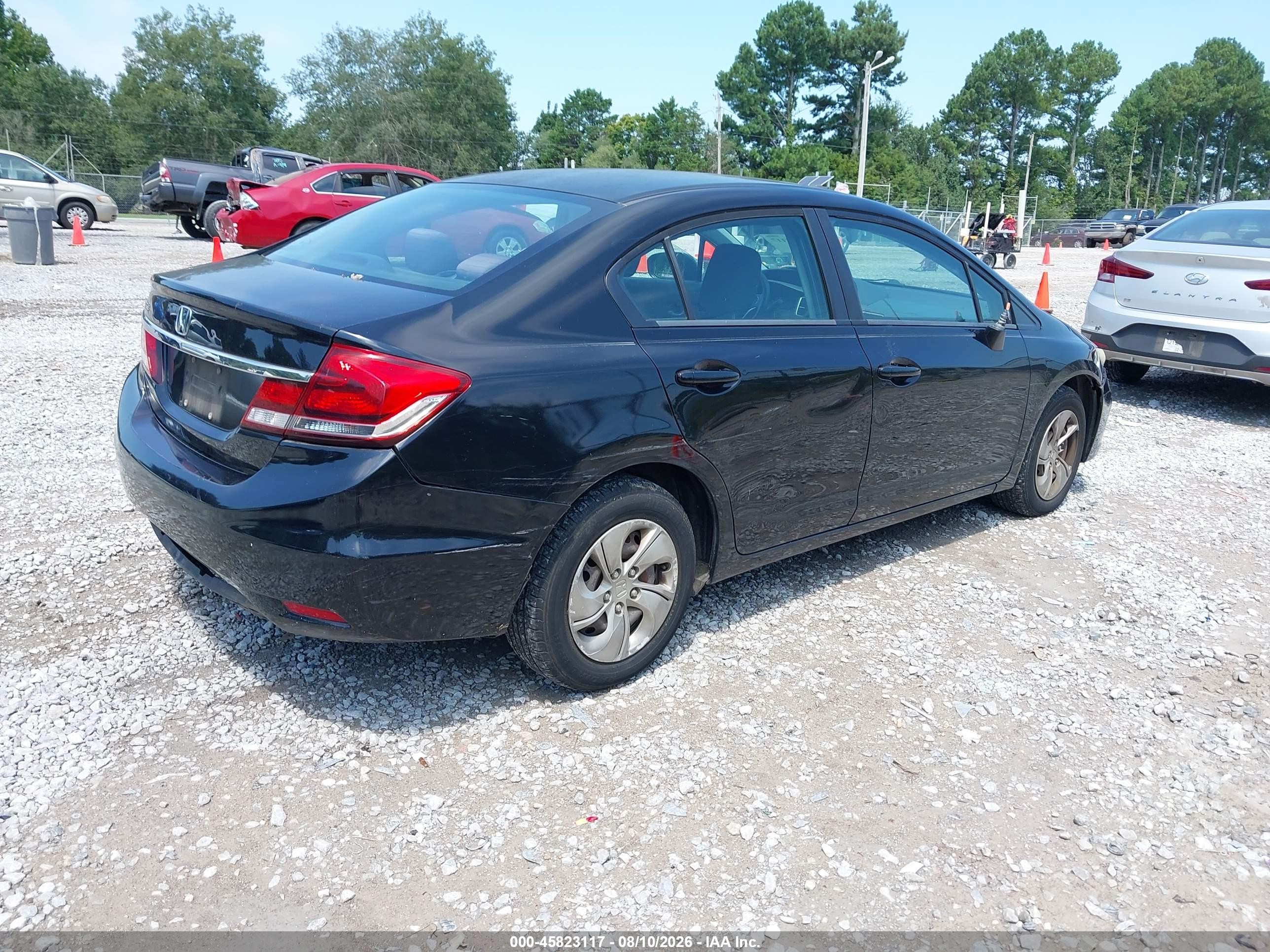 2015 Honda Civic Lx Black vin: 19XFB2F51FE098037