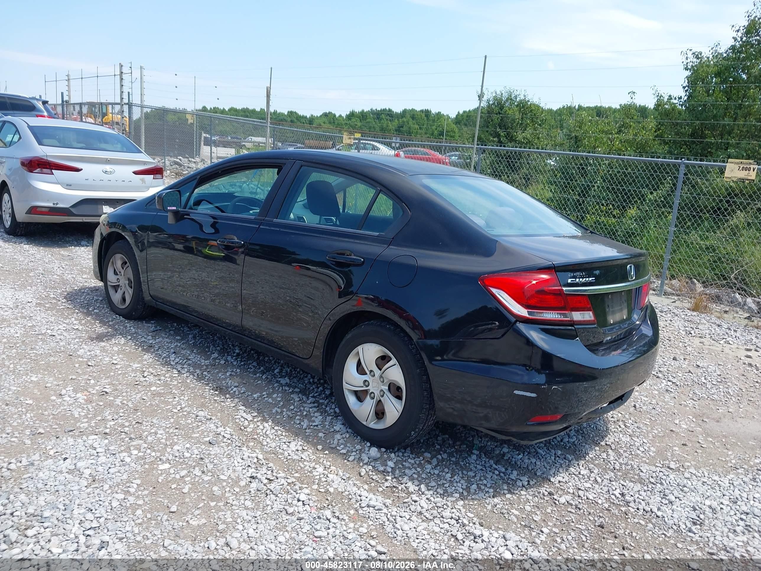 2015 Honda Civic Lx Black vin: 19XFB2F51FE098037