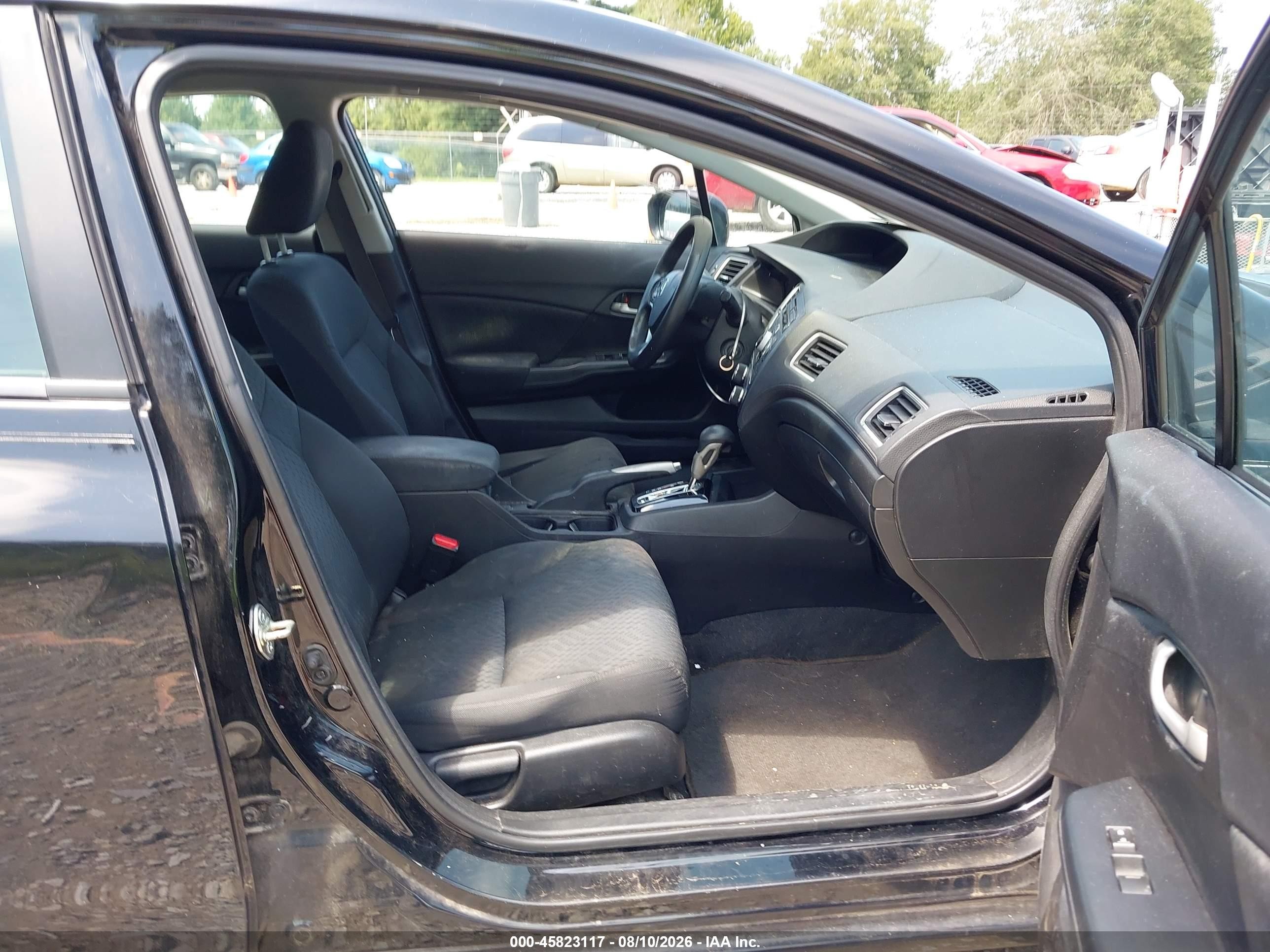 2015 Honda Civic Lx Black vin: 19XFB2F51FE098037