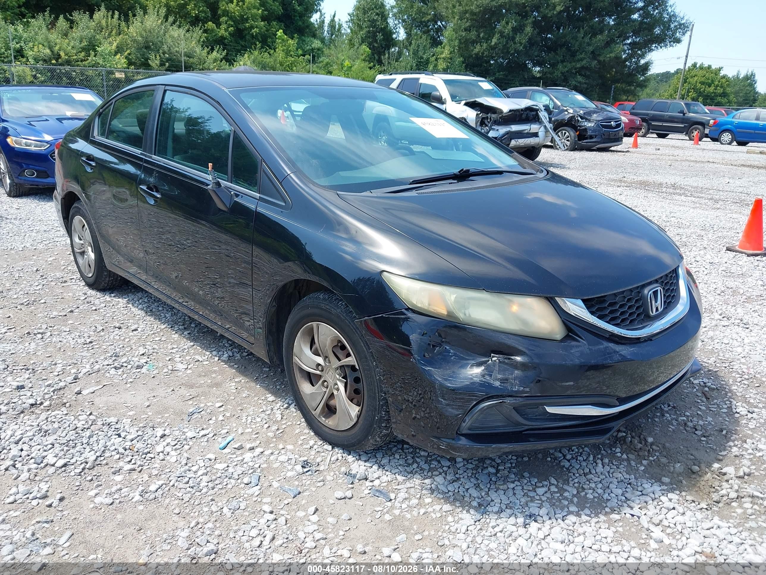 2015 Honda Civic Lx Black vin: 19XFB2F51FE098037