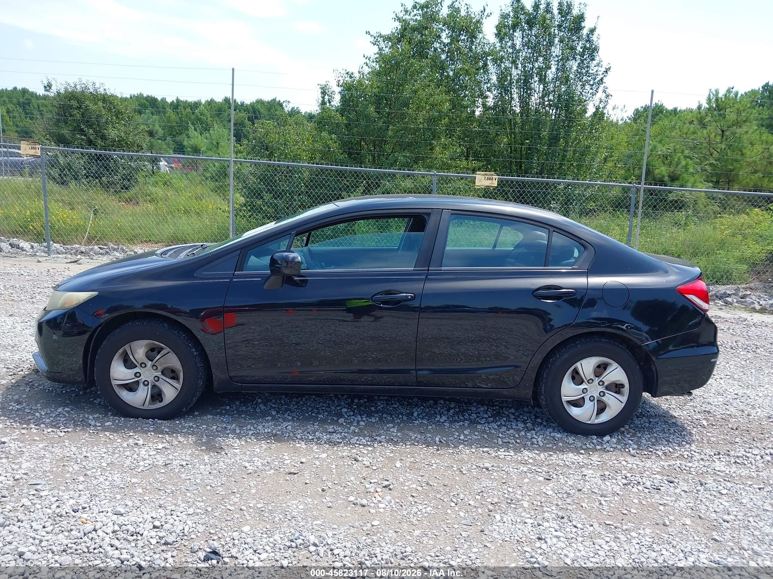 2015 Honda Civic Lx Black vin: 19XFB2F51FE098037
