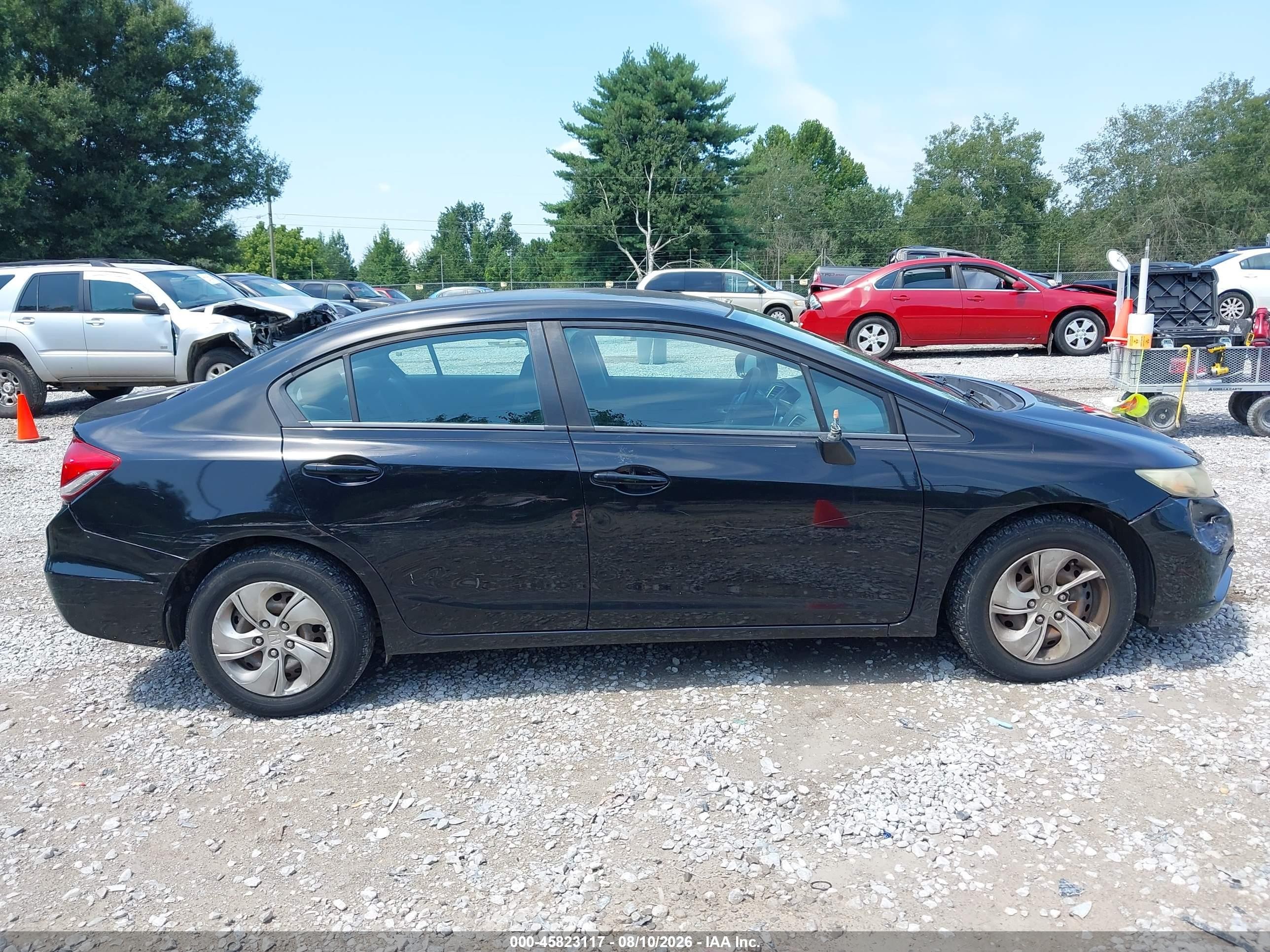 2015 Honda Civic Lx Black vin: 19XFB2F51FE098037