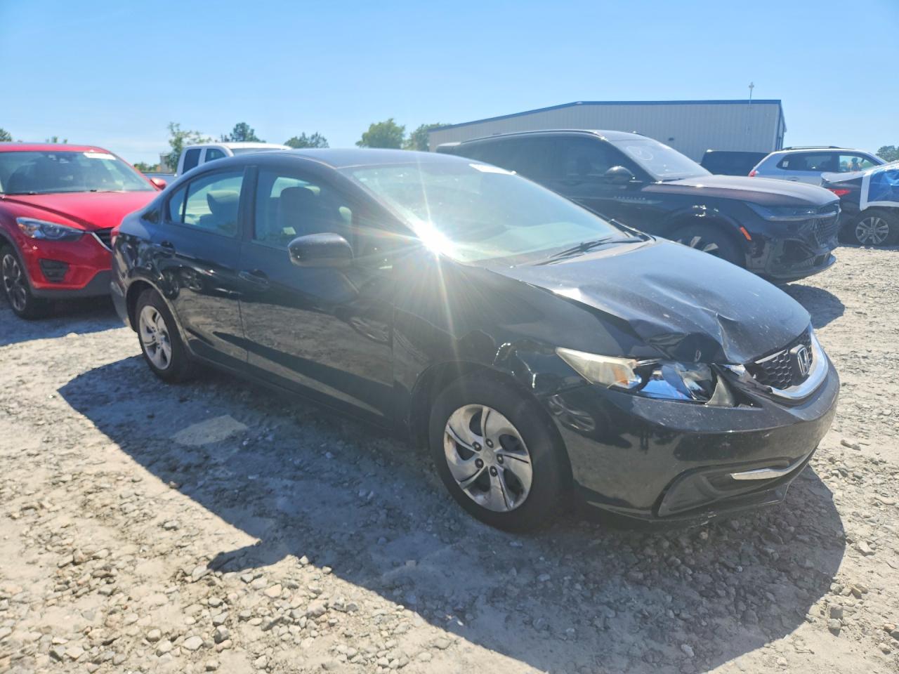 2015 Honda Civic Lx Black vin: 19XFB2F51FE105911