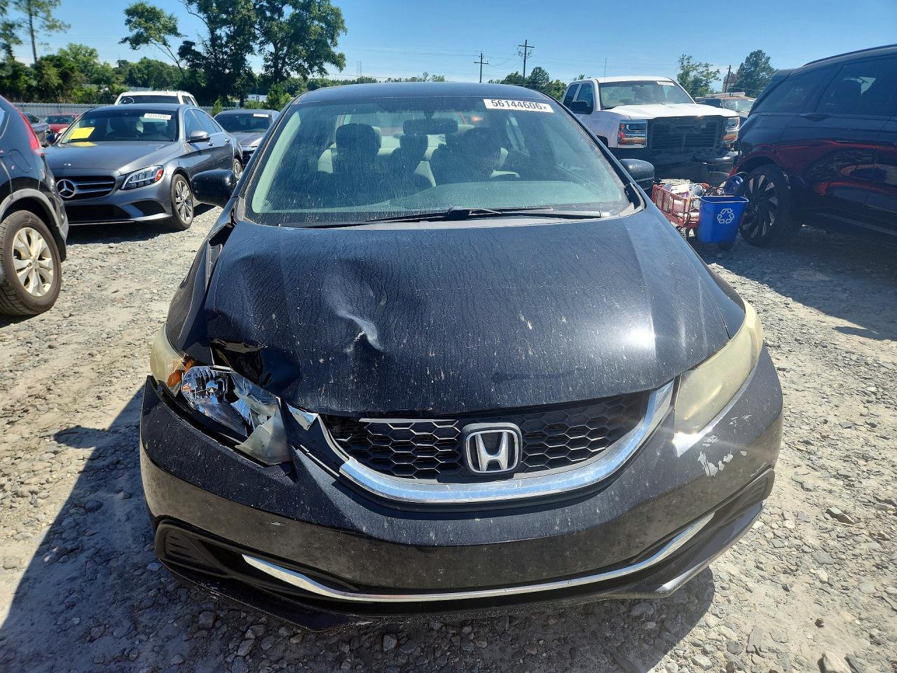 2015 Honda Civic Lx Black vin: 19XFB2F51FE105911