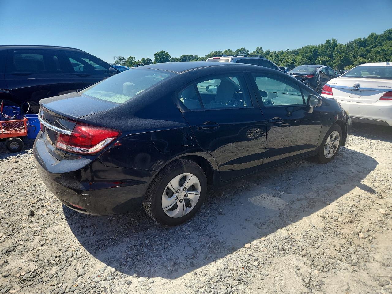 2015 Honda Civic Lx Black vin: 19XFB2F51FE105911