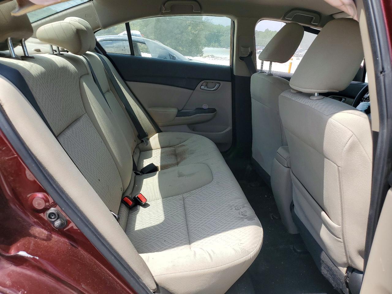 2015 Honda Civic Lx Burgundy vin: 19XFB2F51FE109277