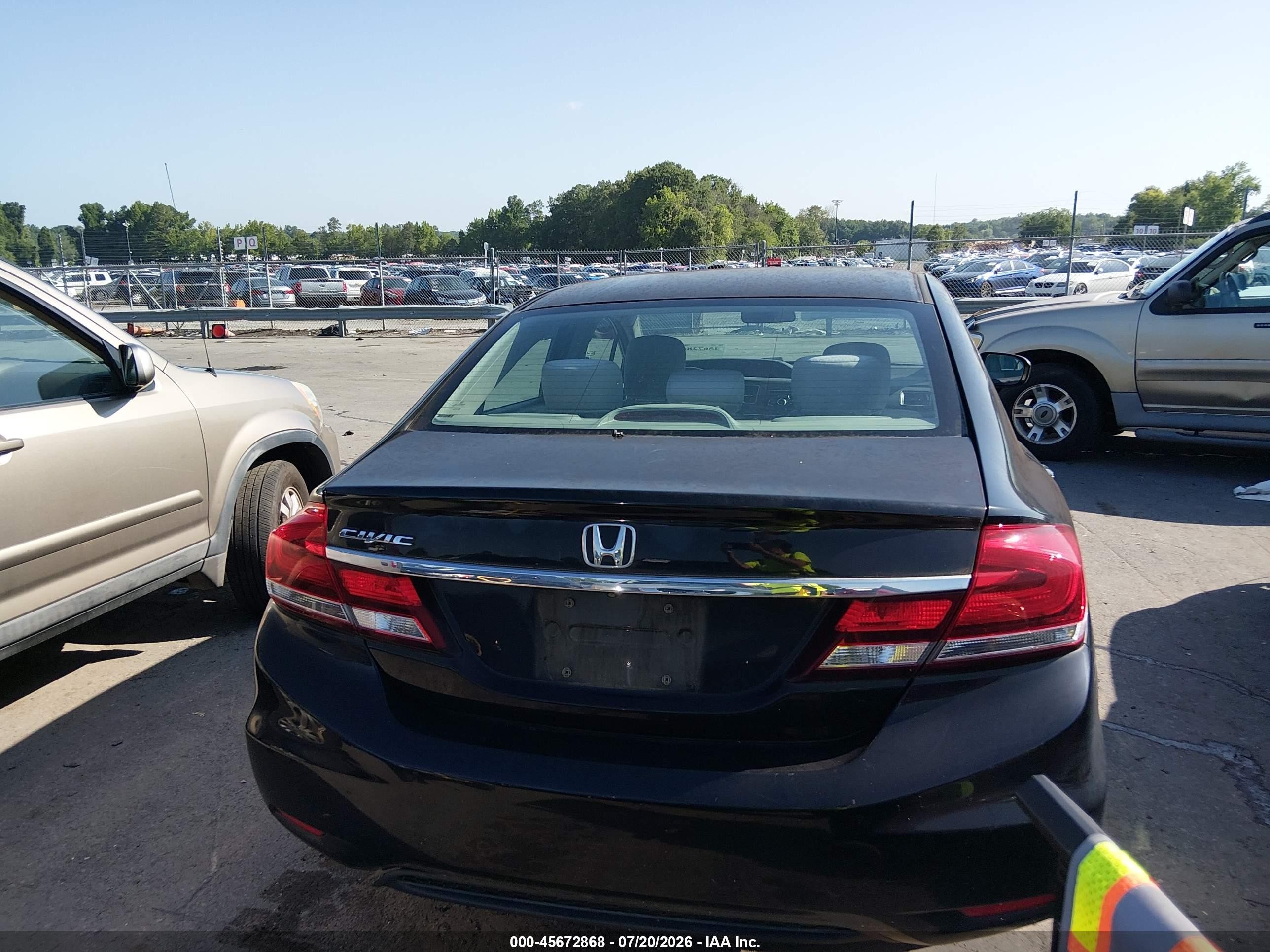 2015 Honda Civic Lx Черный vin: 19XFB2F51FE115239