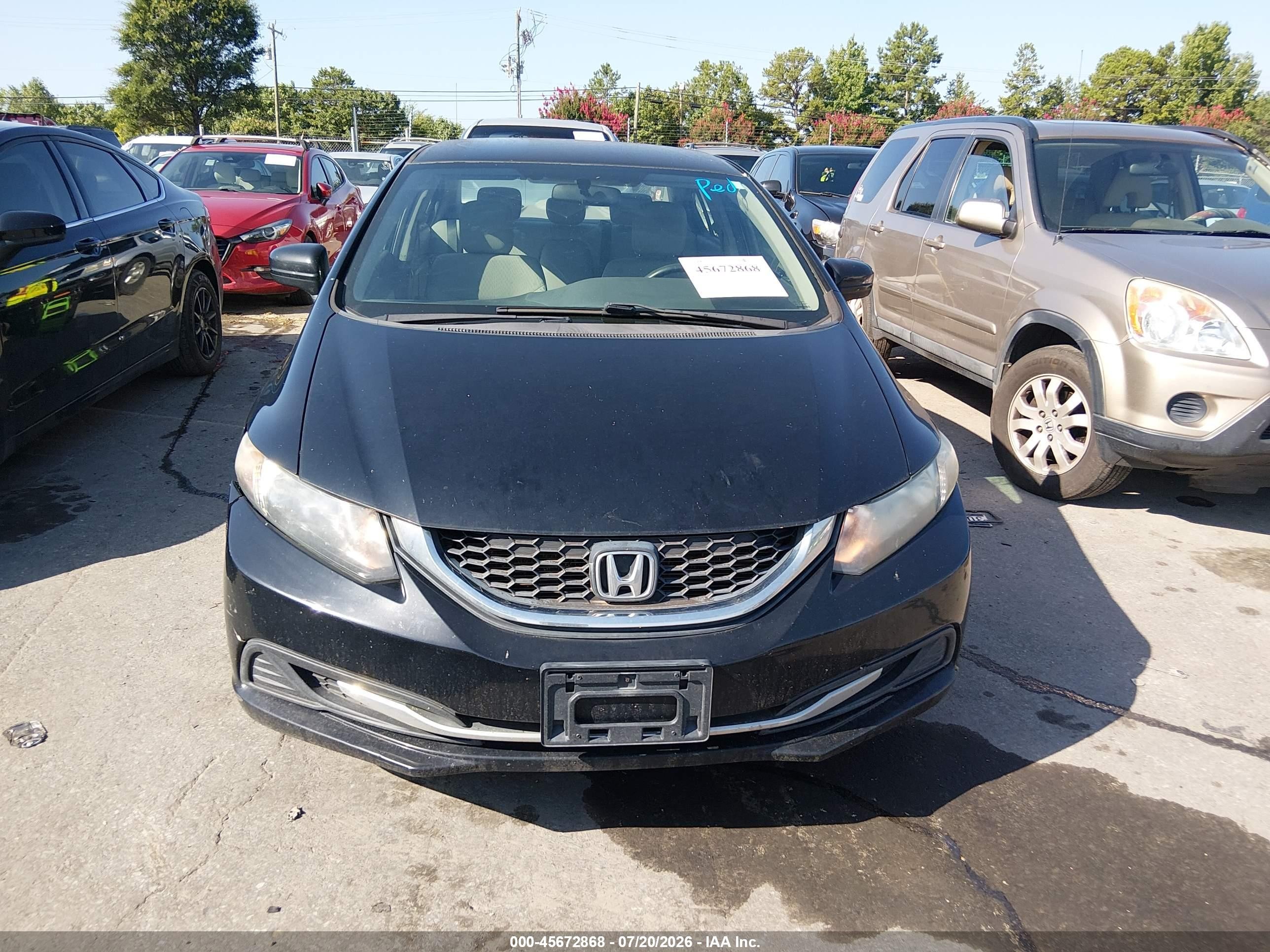2015 Honda Civic Lx Черный vin: 19XFB2F51FE115239