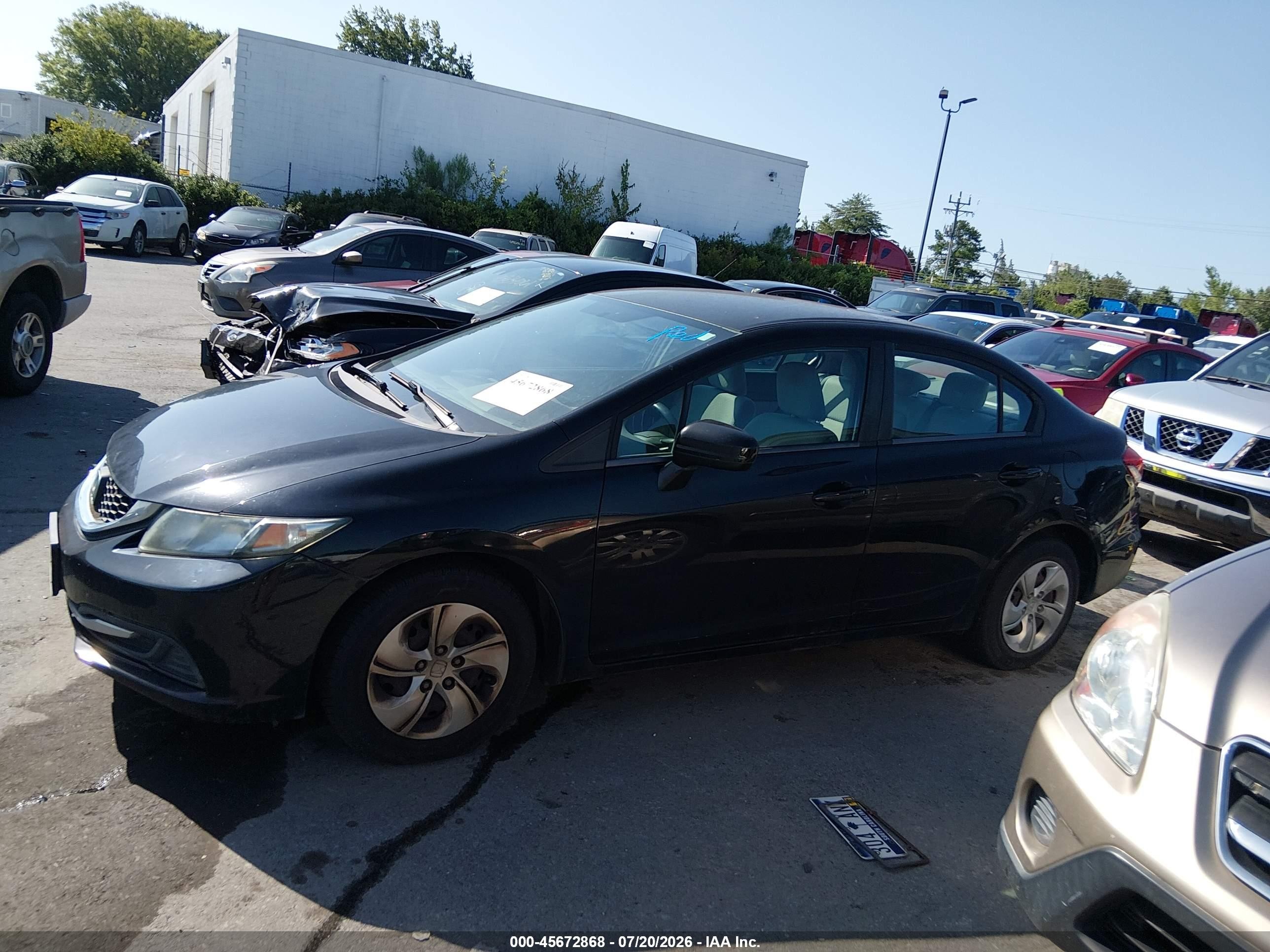 2015 Honda Civic Lx Черный vin: 19XFB2F51FE115239