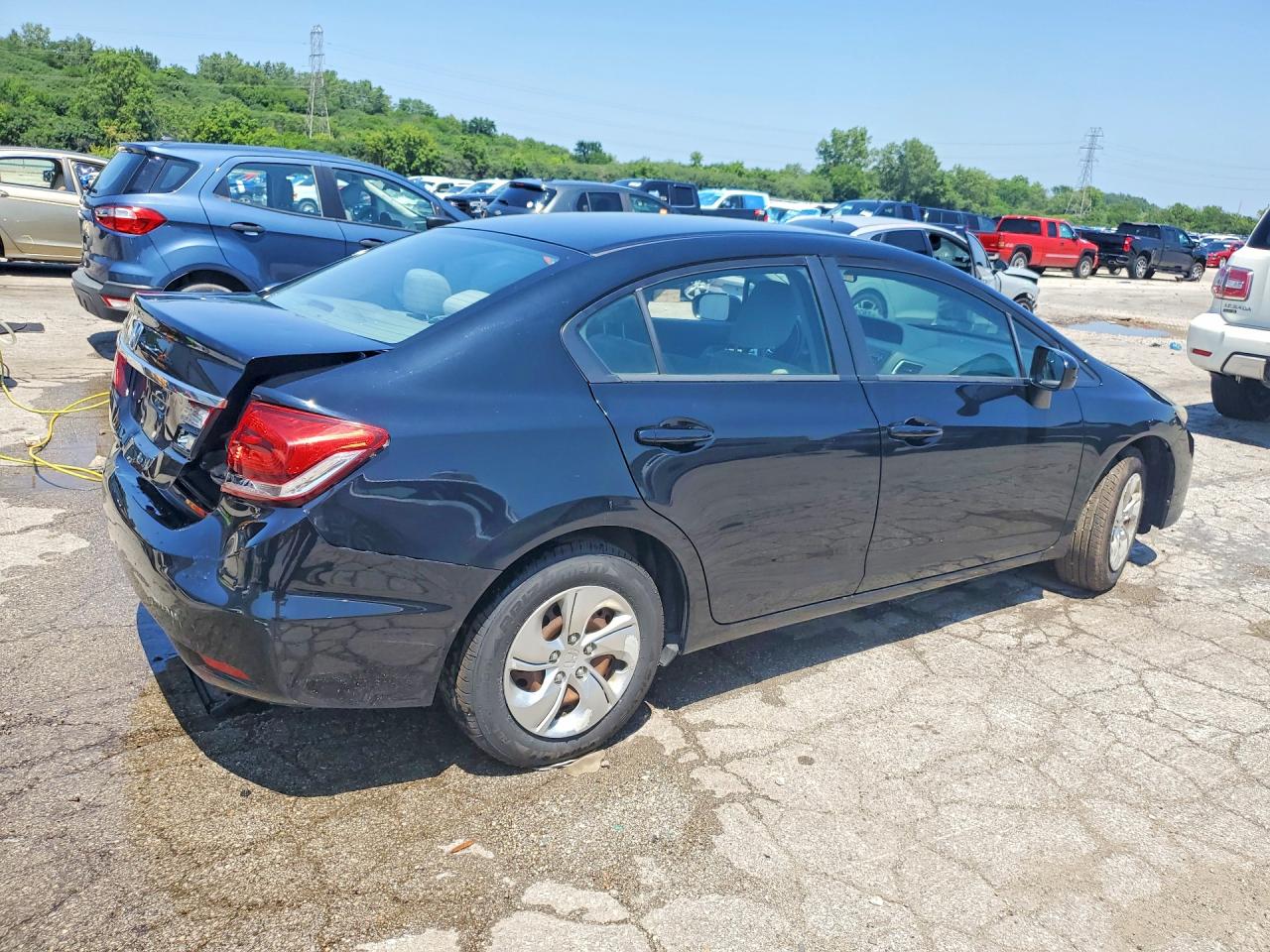 2015 Honda Civic Lx Черный vin: 19XFB2F51FE118447