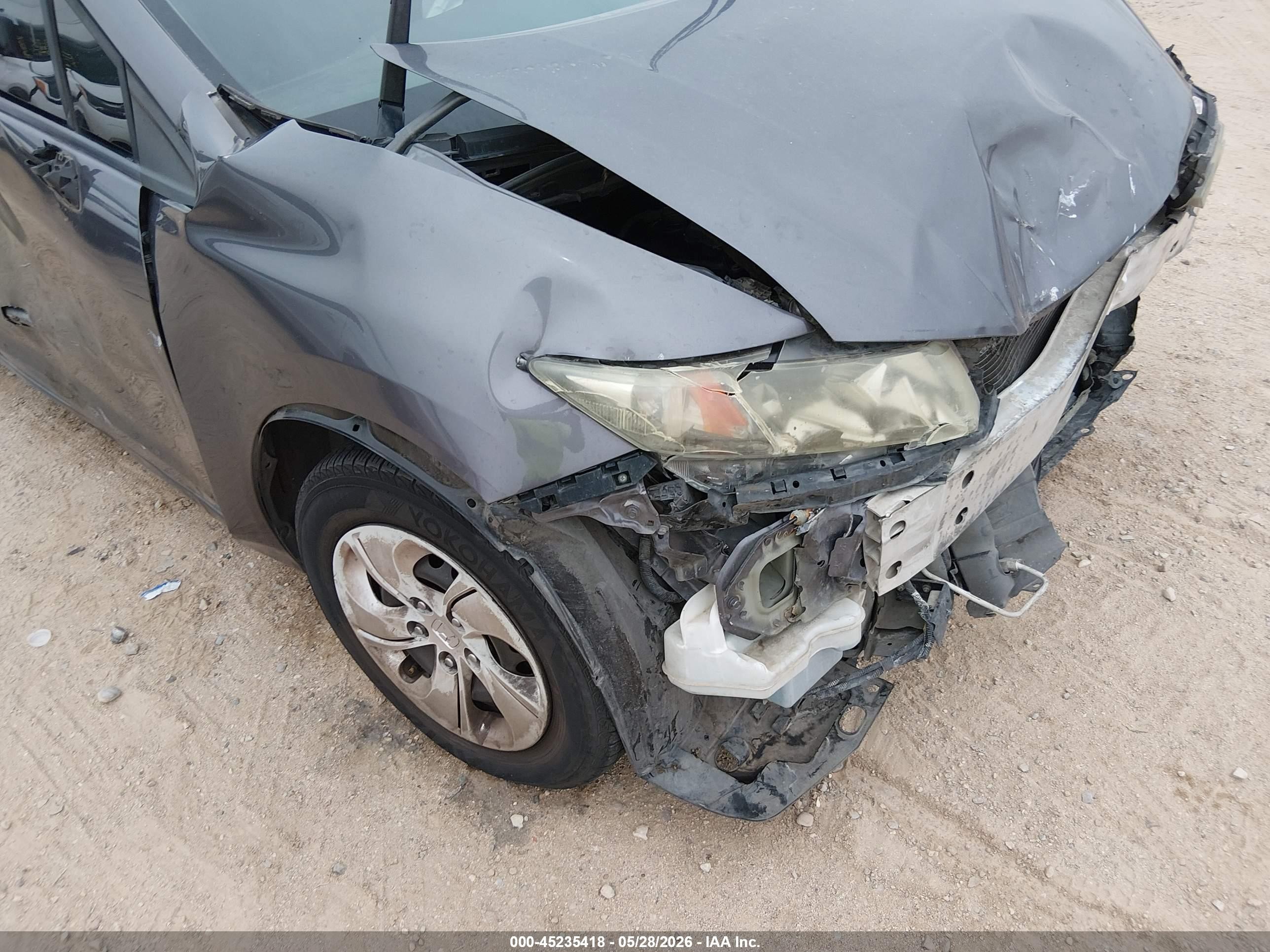 2015 Honda Civic Lx Серый vin: 19XFB2F51FE209203