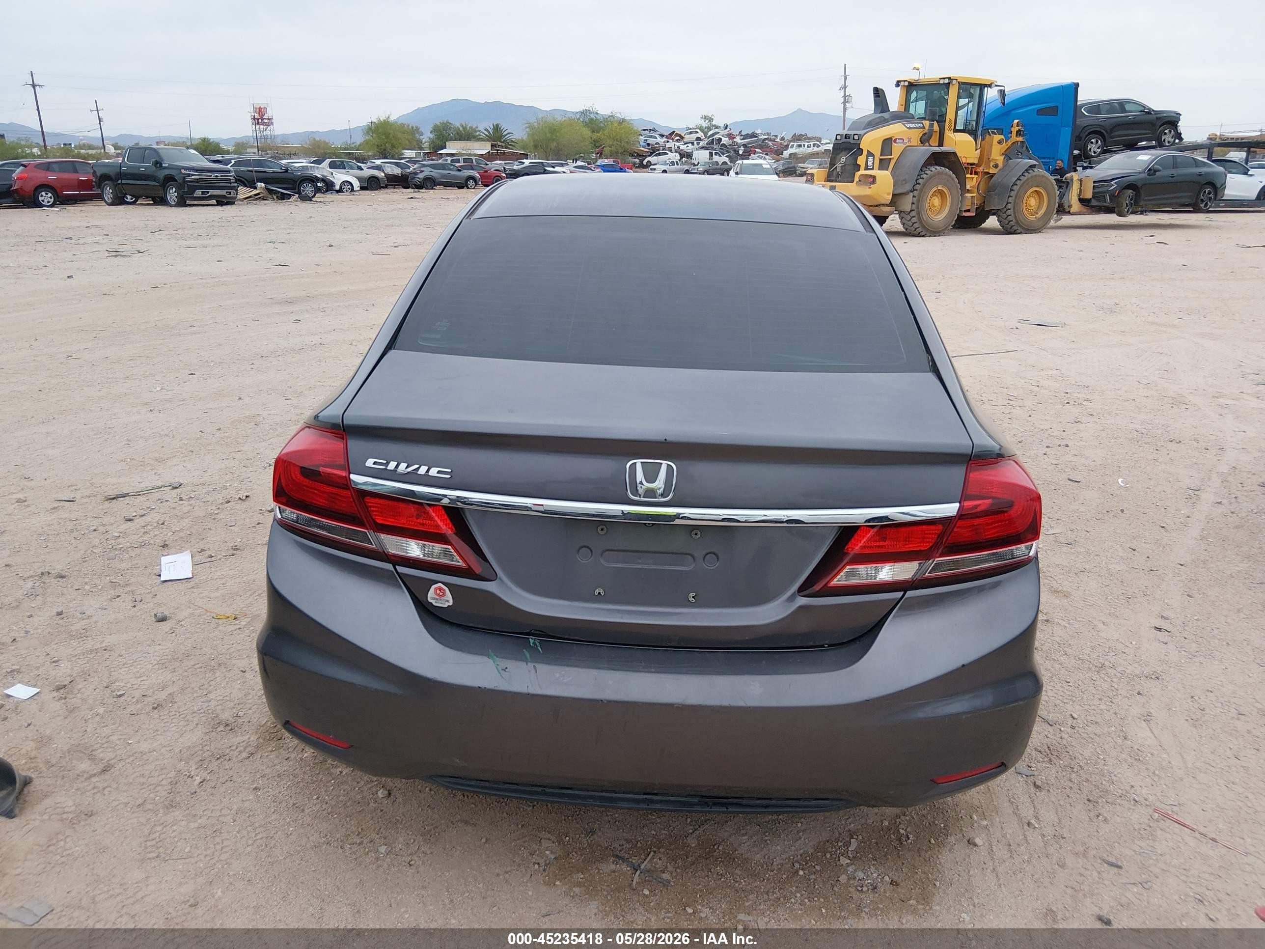 2015 Honda Civic Lx Серый vin: 19XFB2F51FE209203