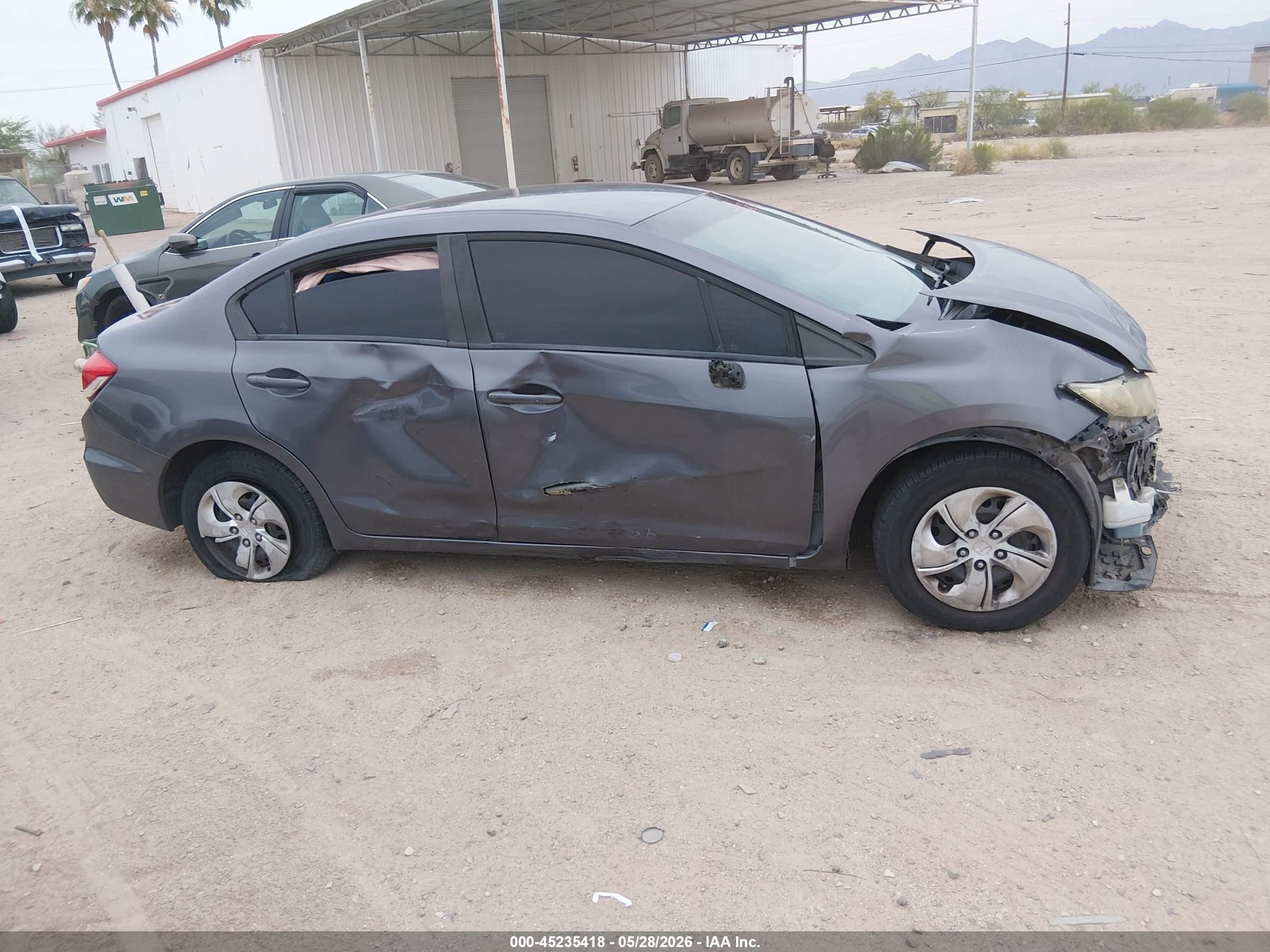2015 Honda Civic Lx Серый vin: 19XFB2F51FE209203