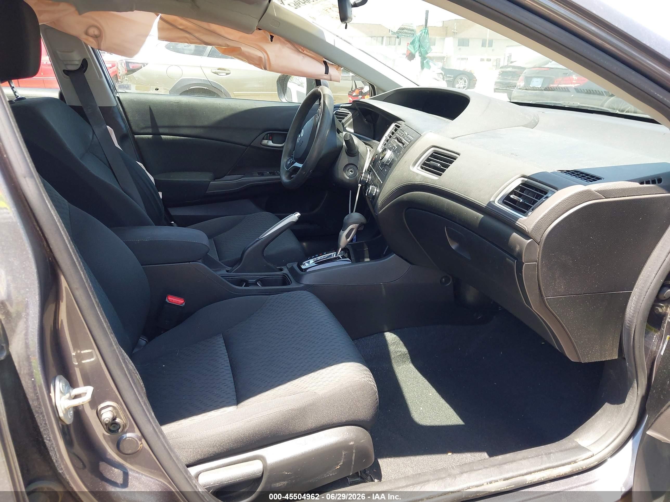 2015 Honda Civic Lx Gray vin: 19XFB2F51FE233176