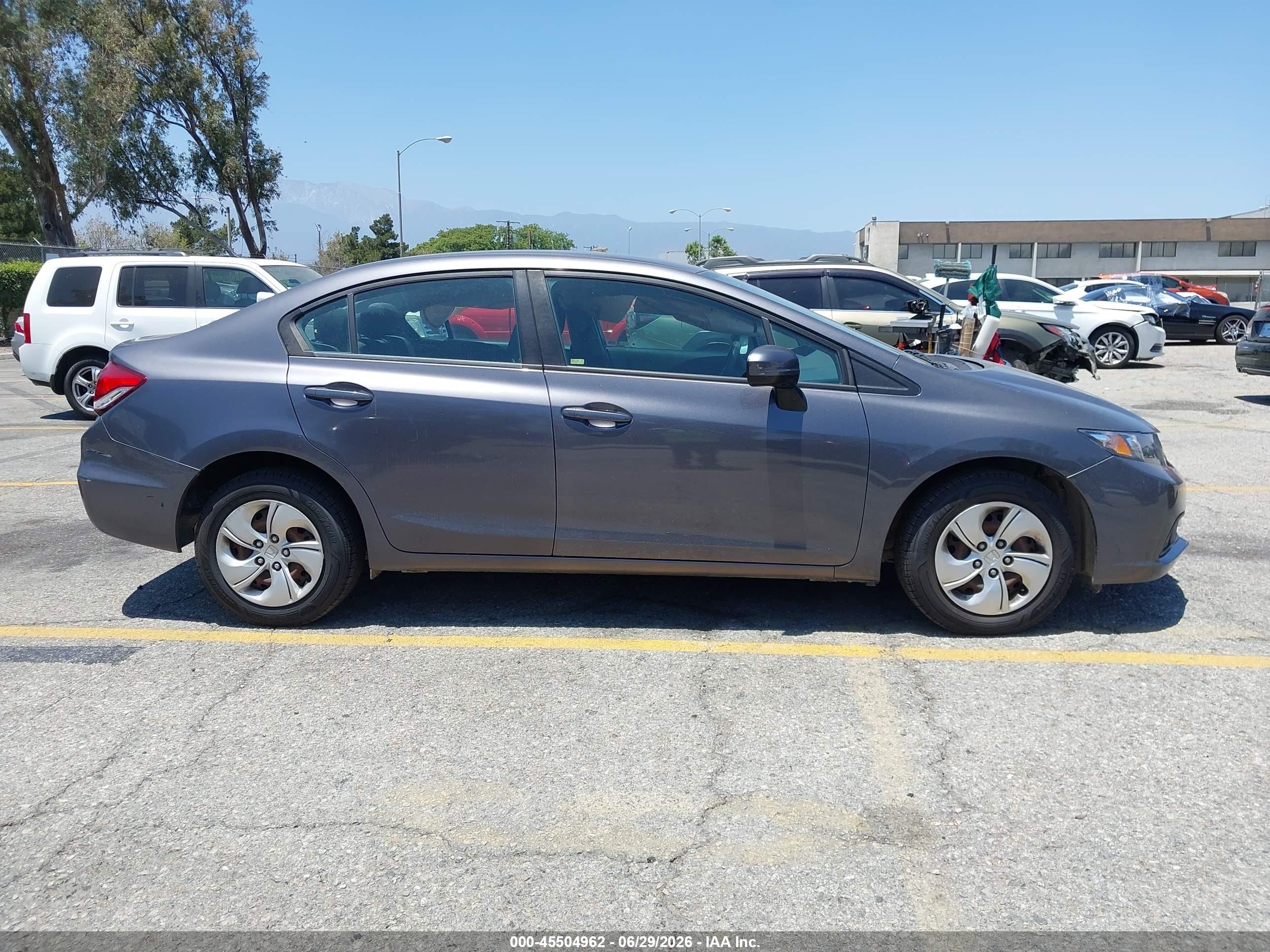 2015 Honda Civic Lx Gray vin: 19XFB2F51FE233176