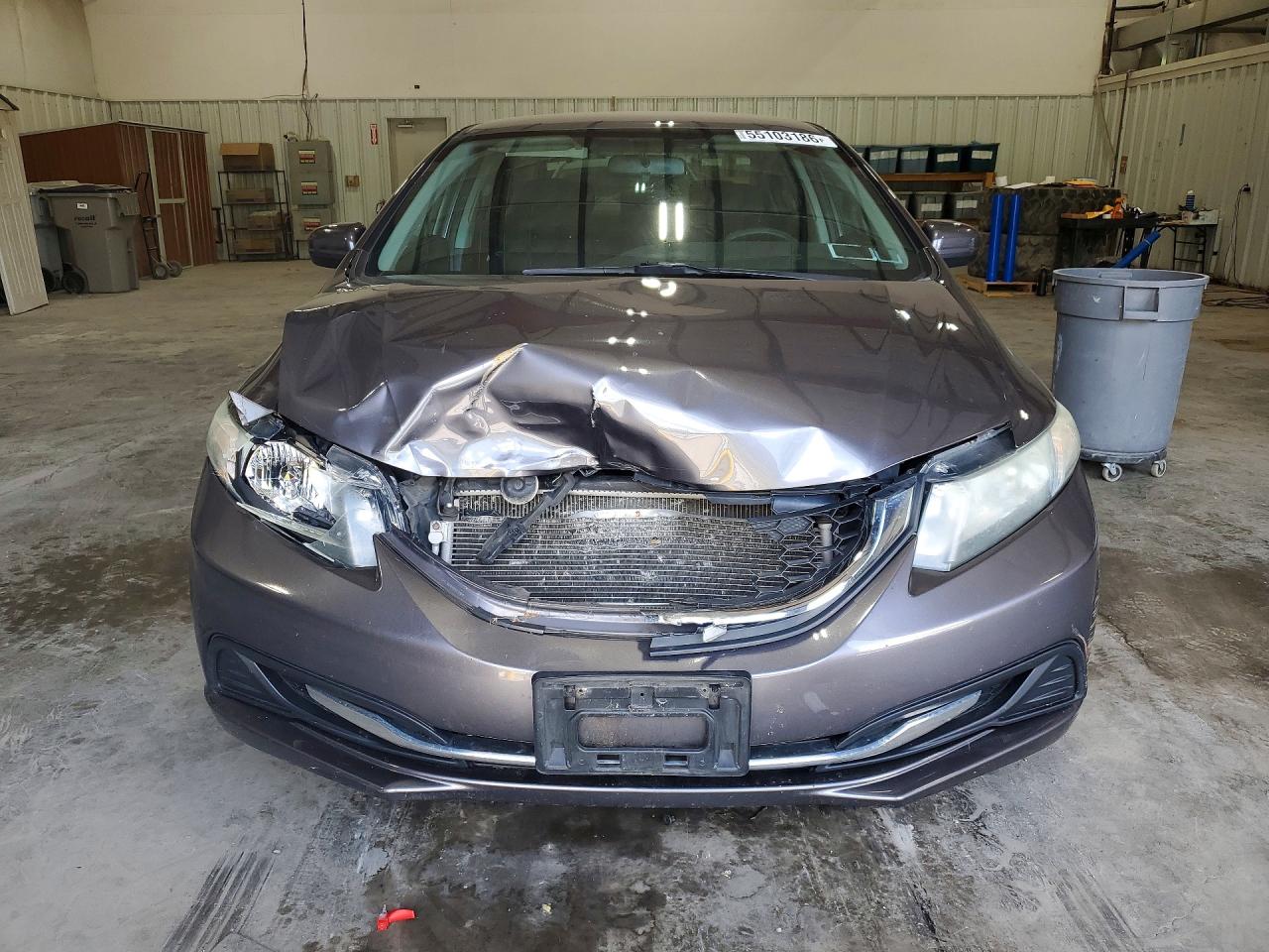 2015 Honda Civic Lx Gray vin: 19XFB2F51FE245554