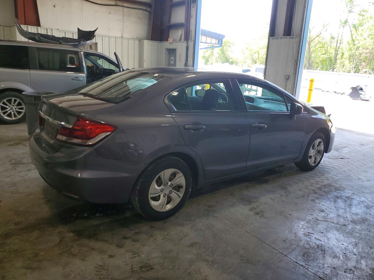 2015 Honda Civic Lx Gray vin: 19XFB2F51FE245554