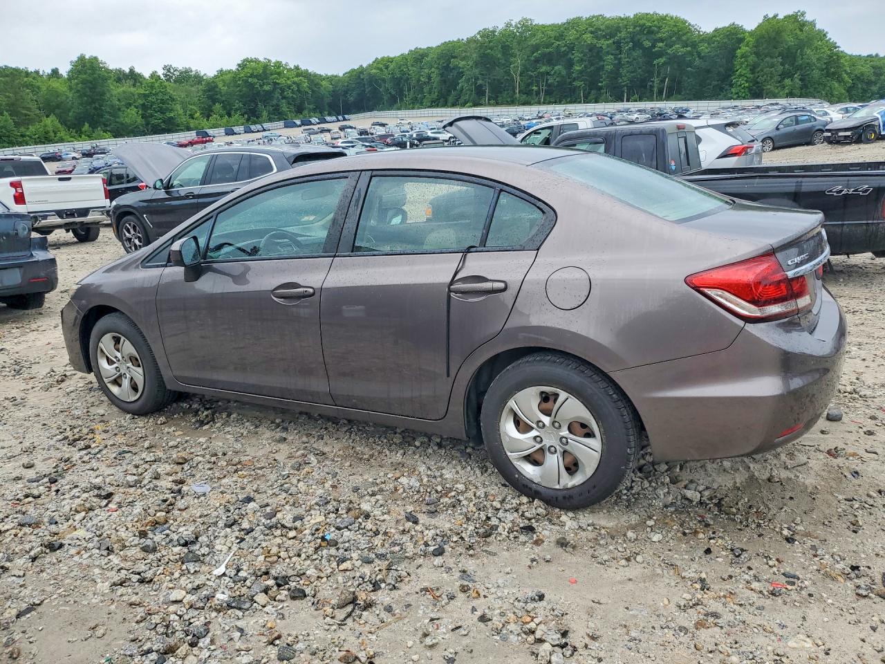 2015 Honda Civic Lx Brown vin: 19XFB2F51FE257817