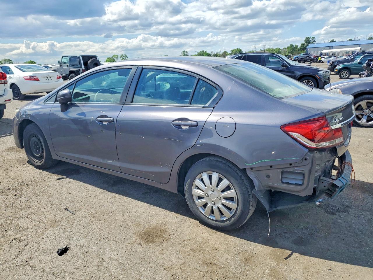 2015 Honda Civic Lx Gray vin: 19XFB2F51FE258496