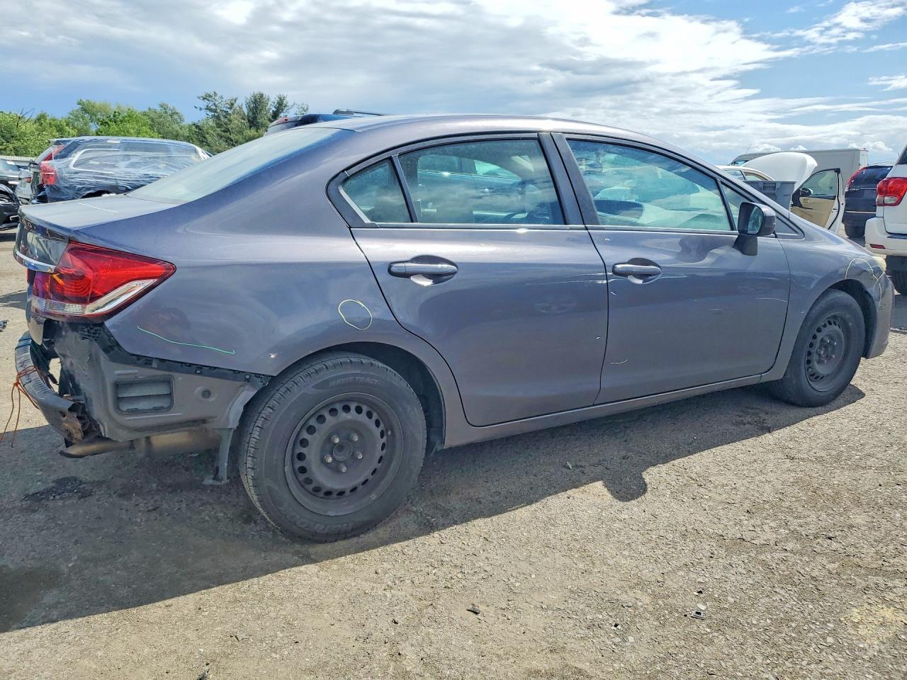 2015 Honda Civic Lx Gray vin: 19XFB2F51FE258496