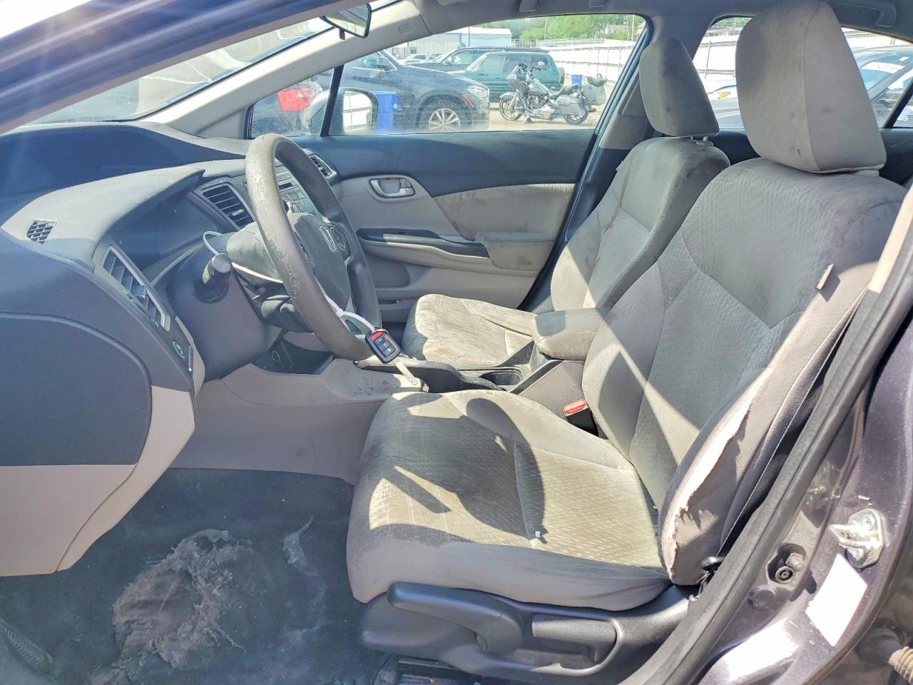 2015 Honda Civic Lx Gray vin: 19XFB2F51FE258496