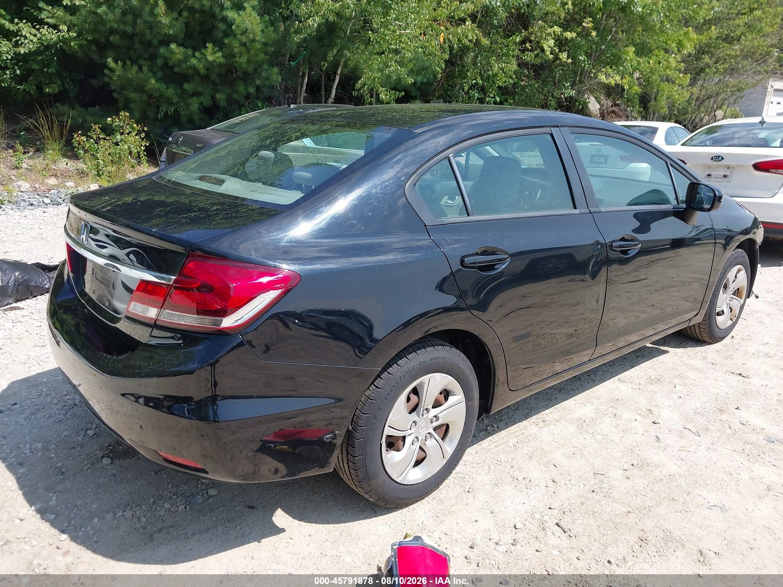 2015 Honda Civic Lx Black vin: 19XFB2F51FE266257
