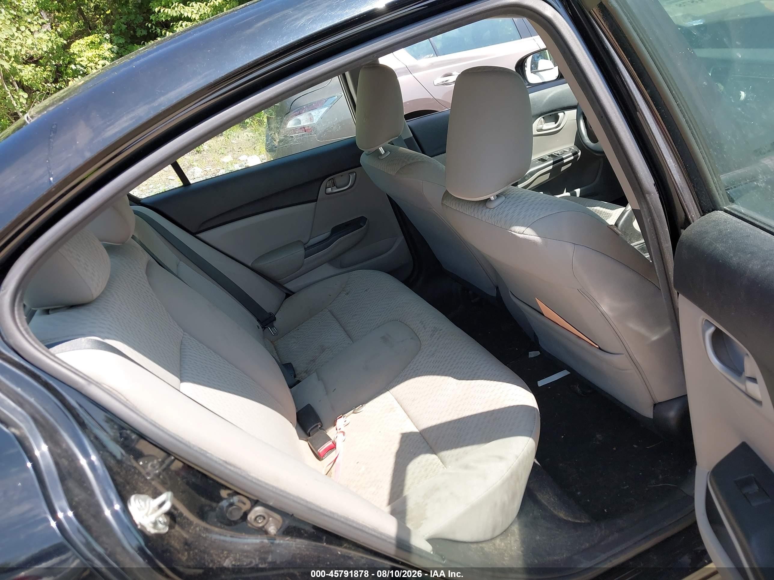 2015 Honda Civic Lx Black vin: 19XFB2F51FE266257