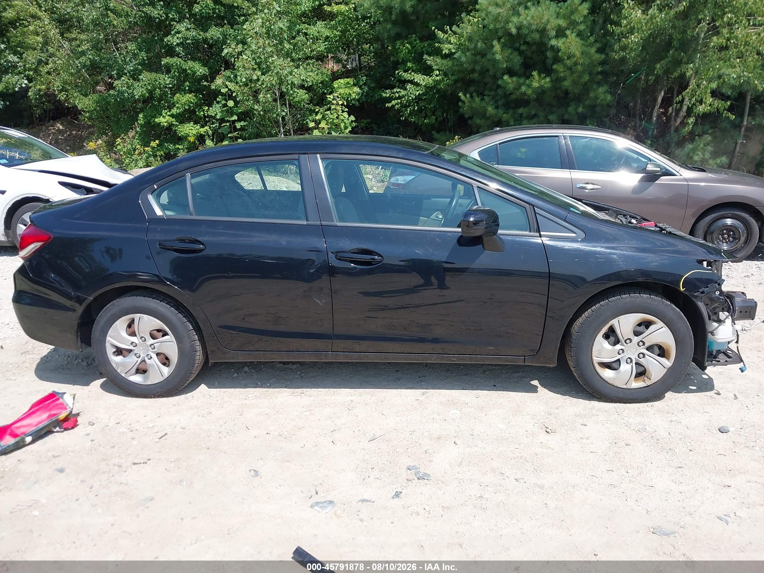 2015 Honda Civic Lx Black vin: 19XFB2F51FE266257