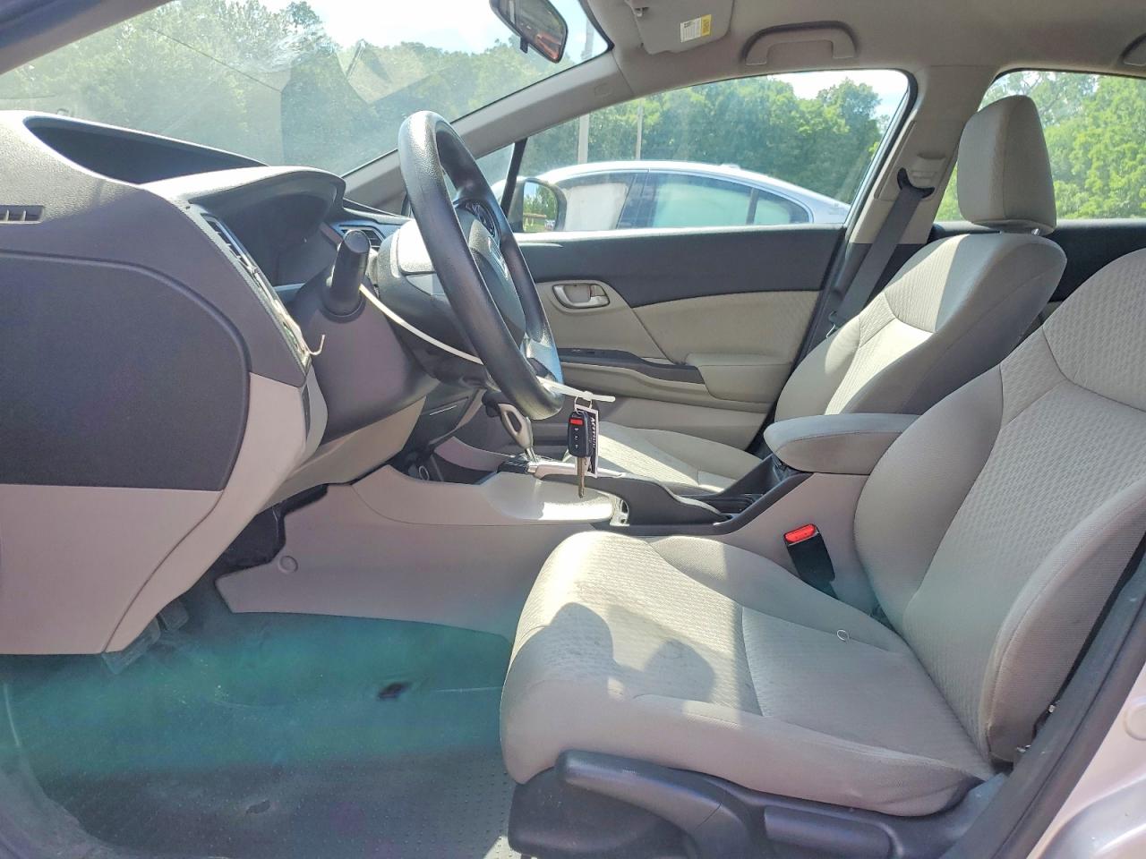 2015 Honda Civic Lx Silver vin: 19XFB2F51FE267392