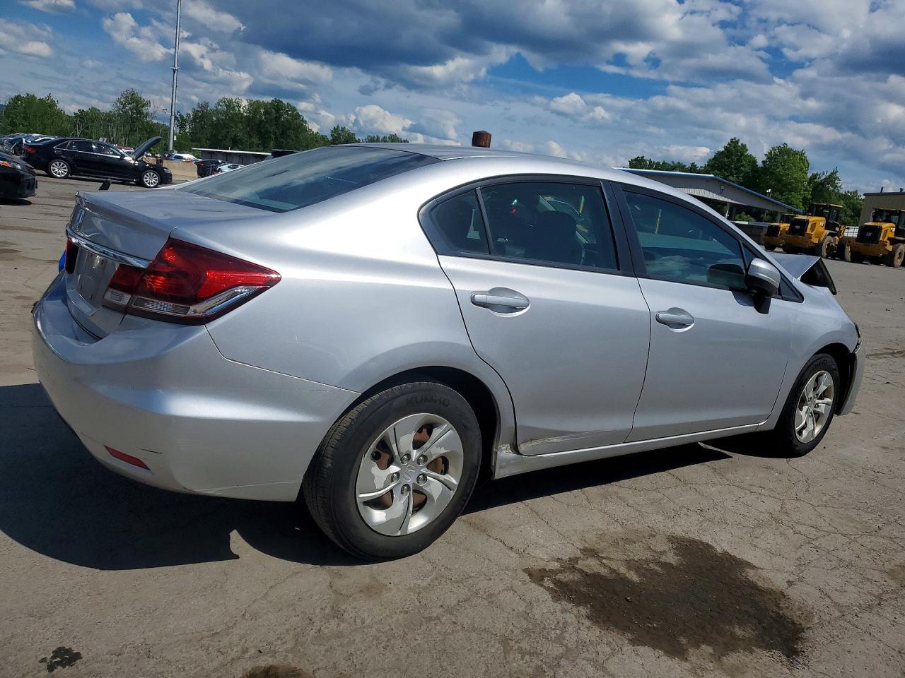 2015 Honda Civic Lx Silver vin: 19XFB2F51FE267392