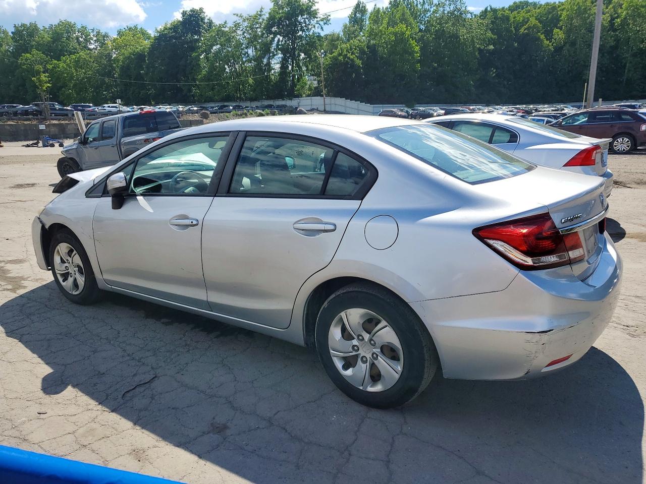 2015 Honda Civic Lx Silver vin: 19XFB2F51FE267392