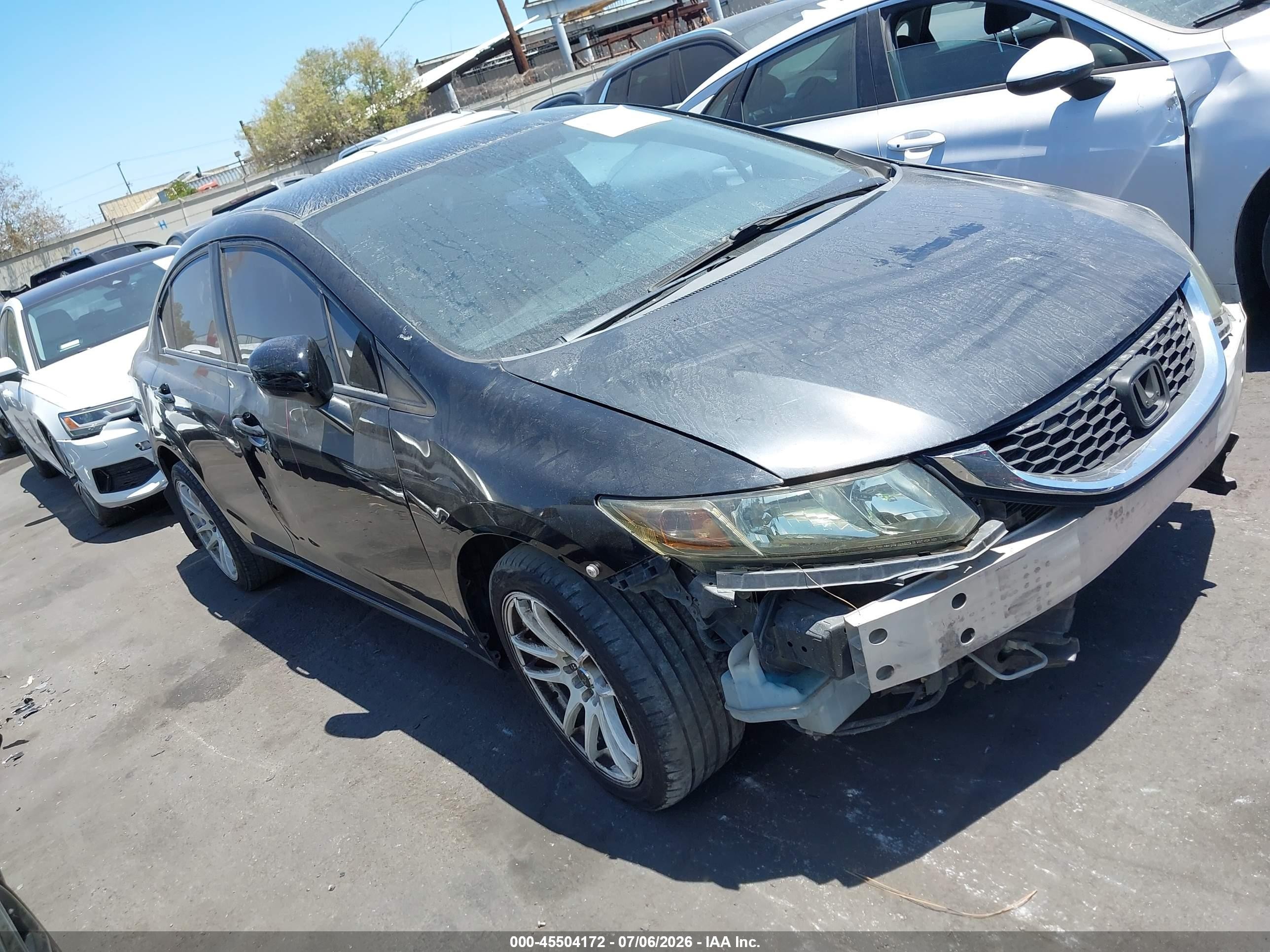 2015 Honda Civic Lx Black vin: 19XFB2F51FE269546