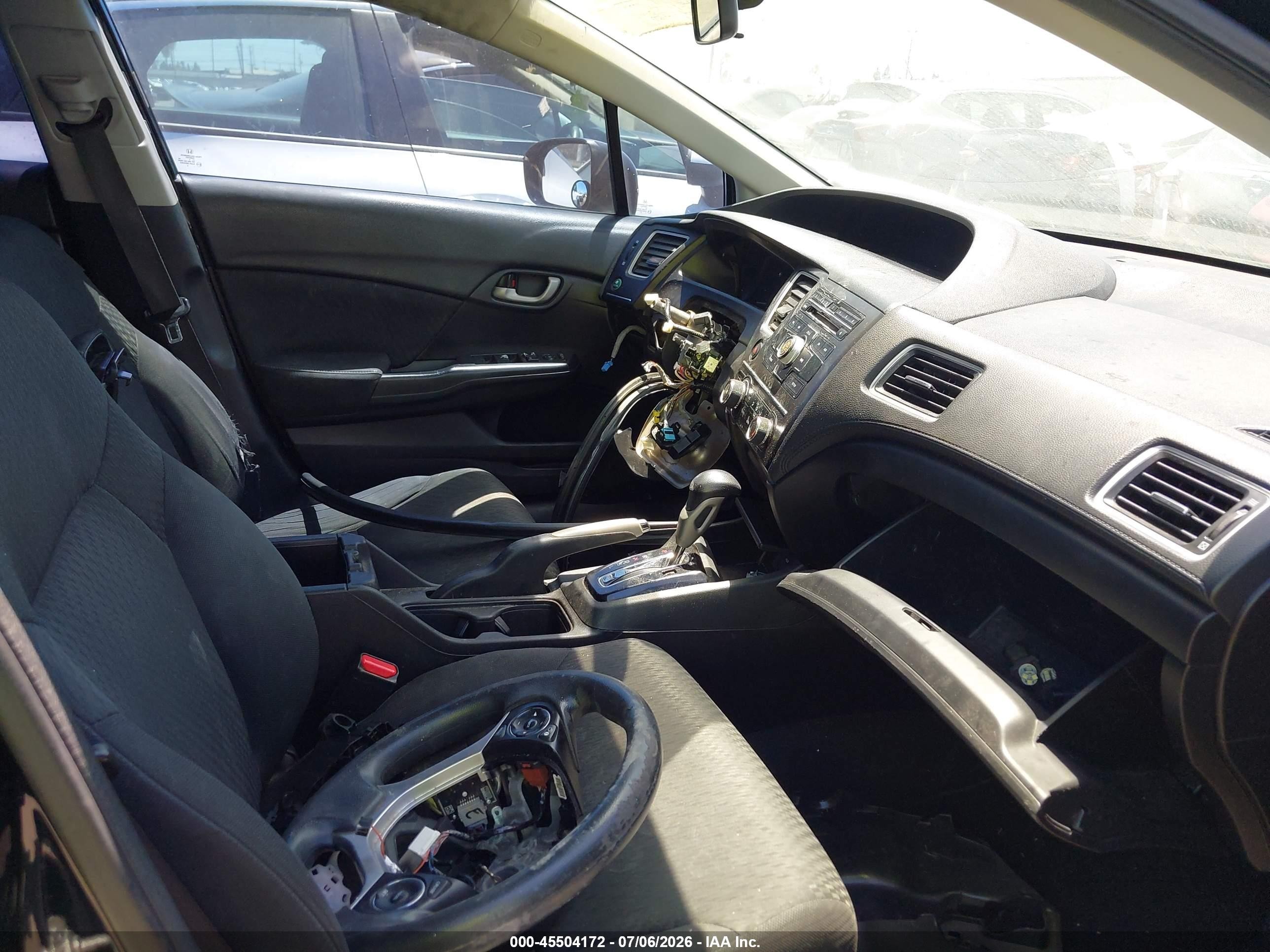 2015 Honda Civic Lx Black vin: 19XFB2F51FE269546
