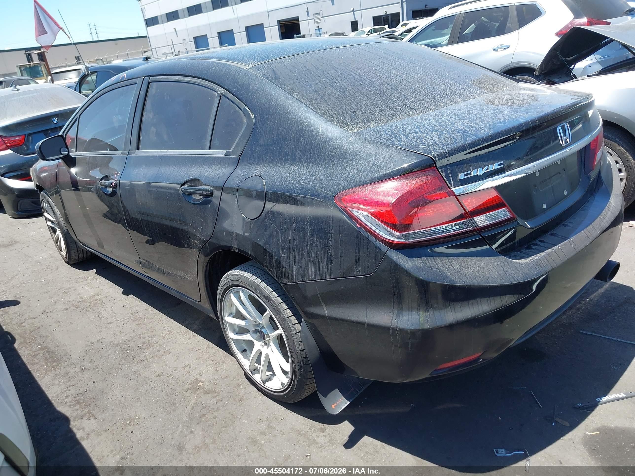 2015 Honda Civic Lx Black vin: 19XFB2F51FE269546