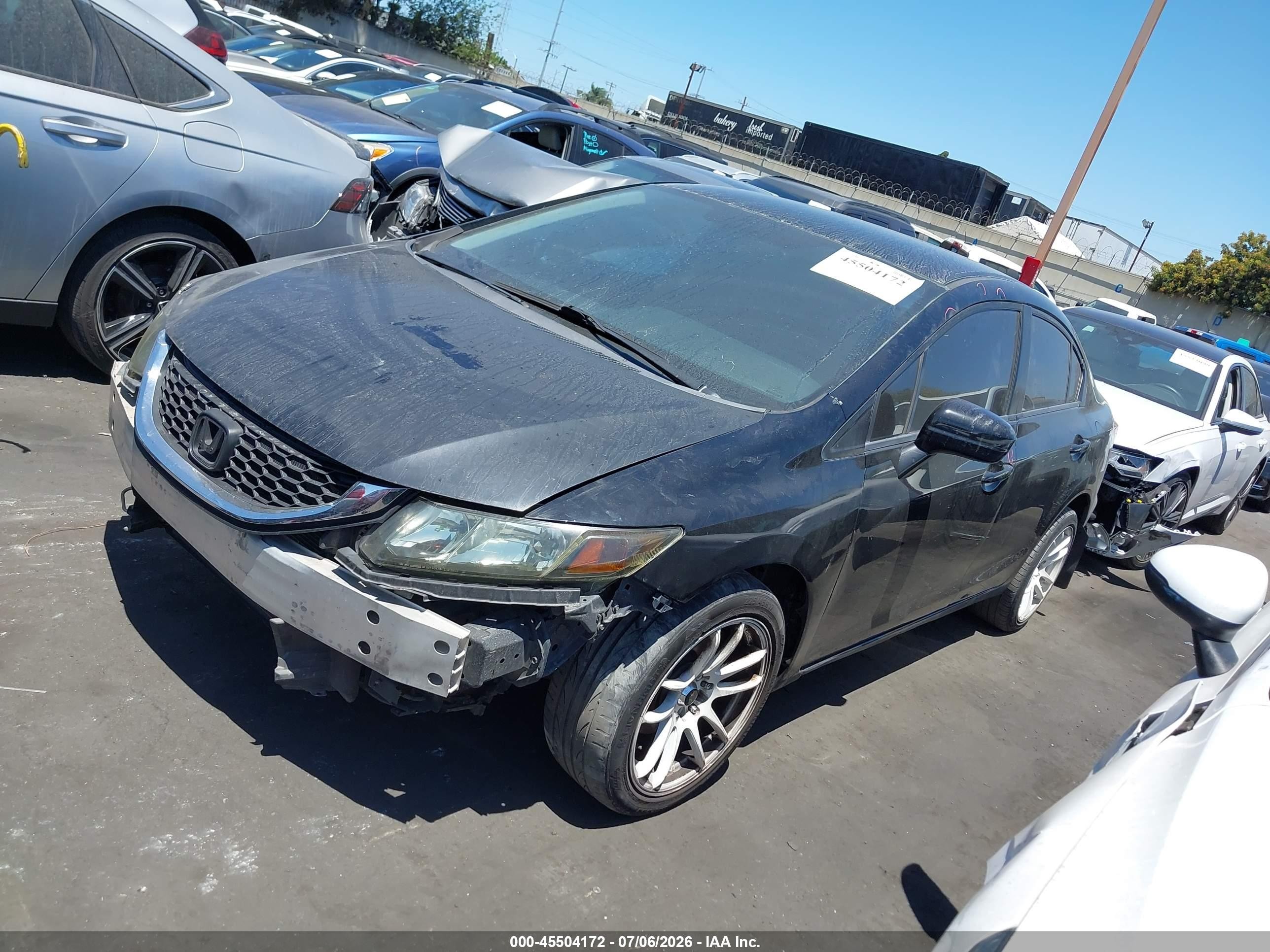 2015 Honda Civic Lx Black vin: 19XFB2F51FE269546